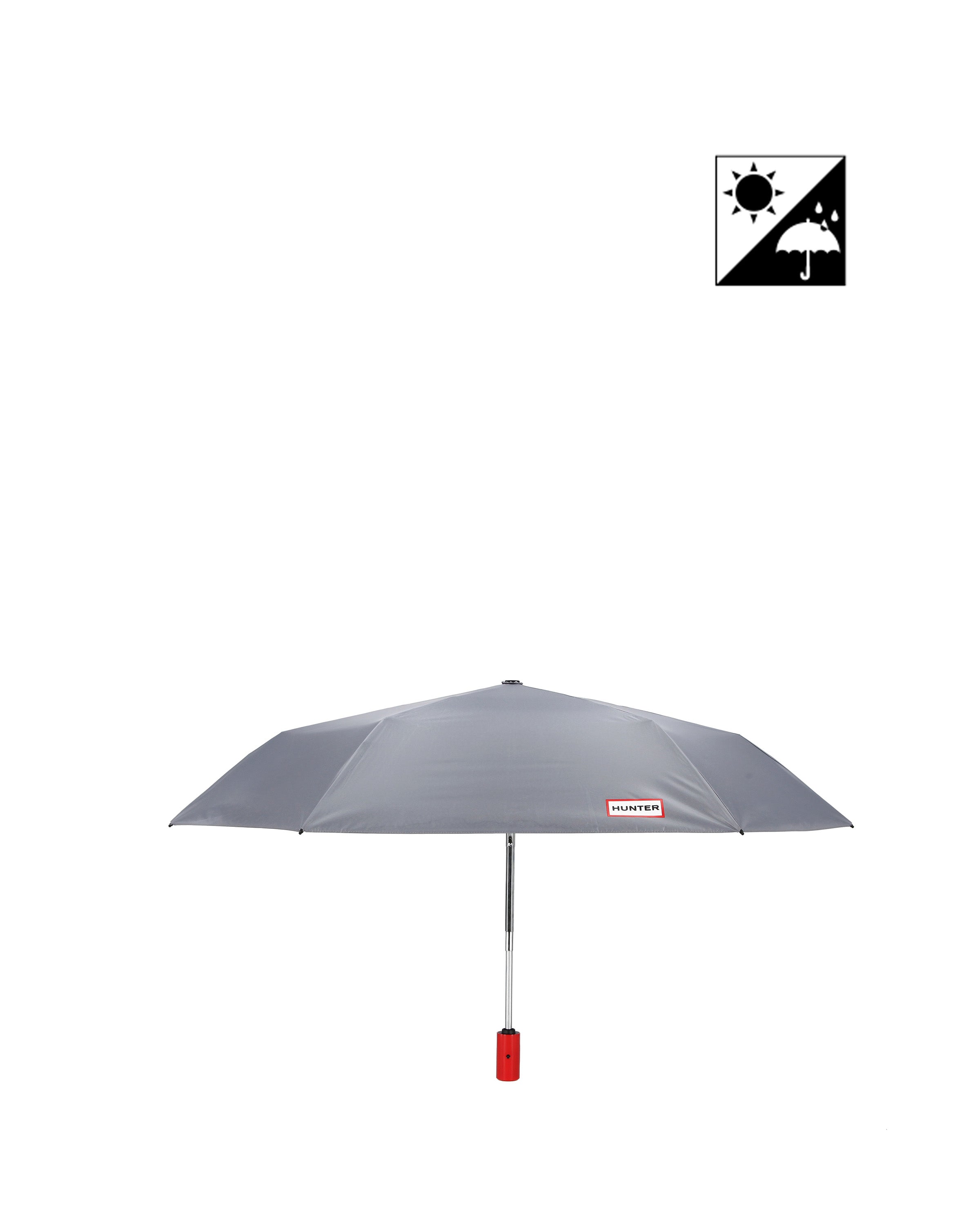 オール ウェザー オート コンパクト アンブレラ (晴雨兼用傘) 50CM - ハンター グレー