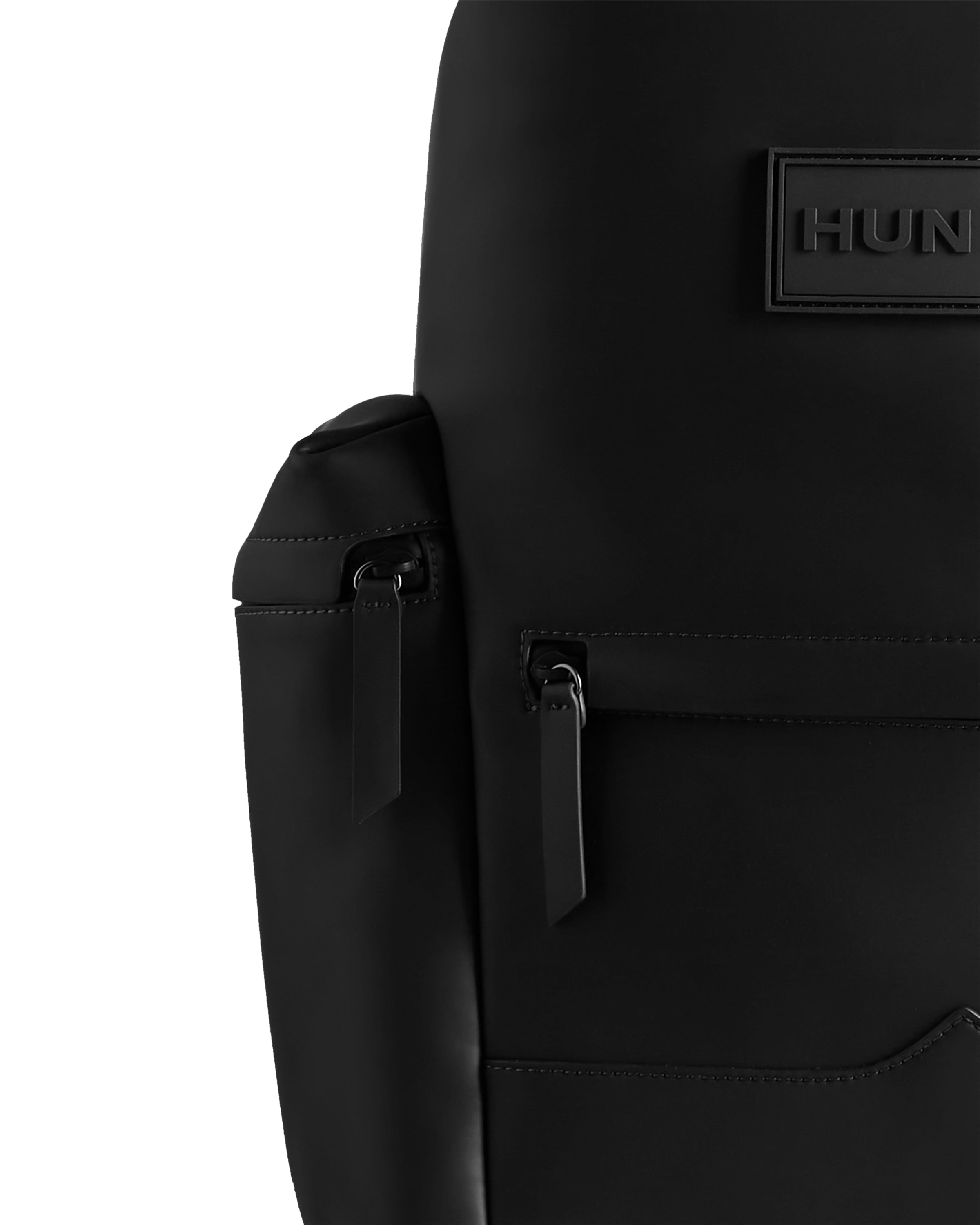 オリジナル ラージ トップクリップ バックパック - ラバーレザー - ブラック