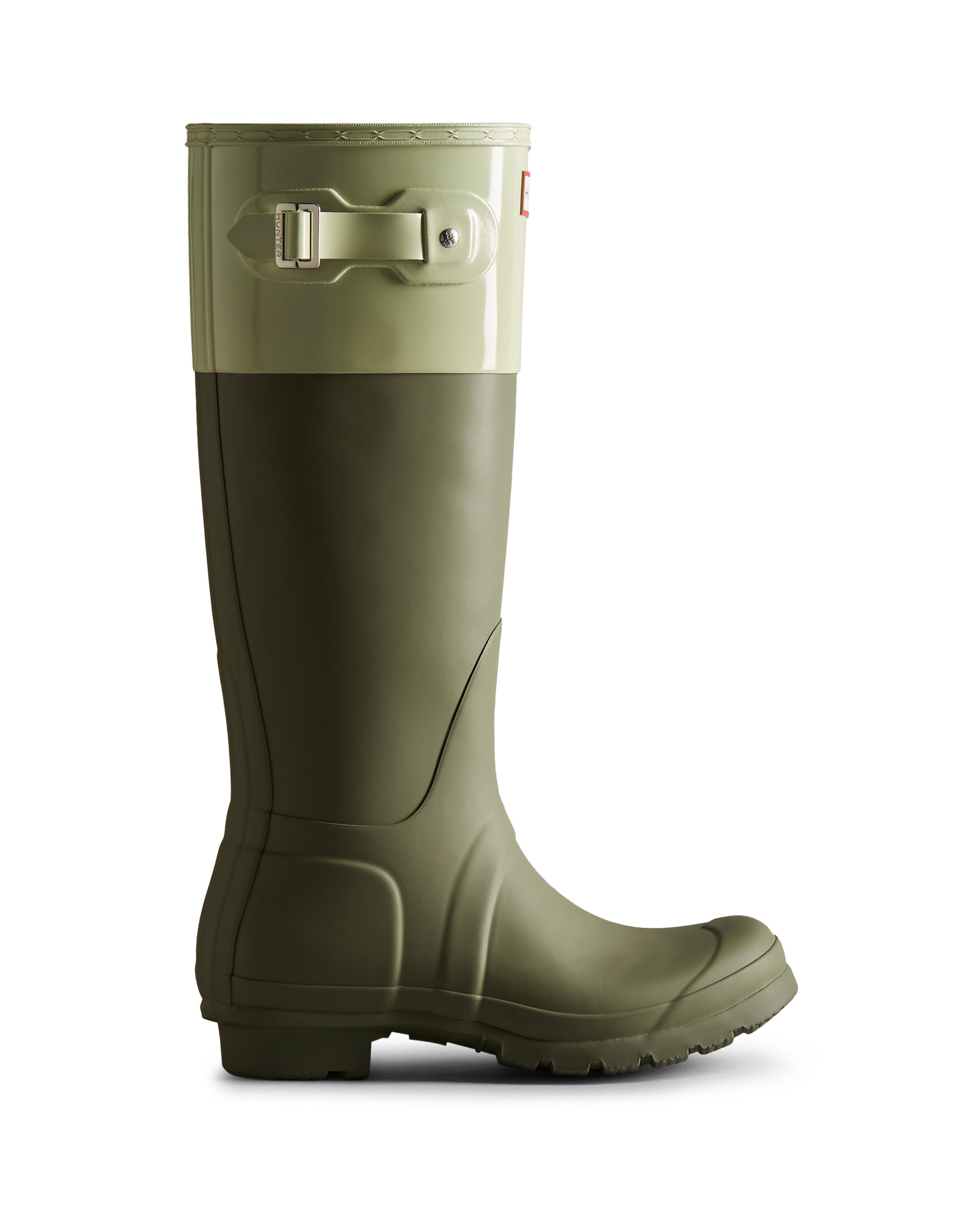 Women s Color Block Tall Rain Boots Raikin Green Muffled Green