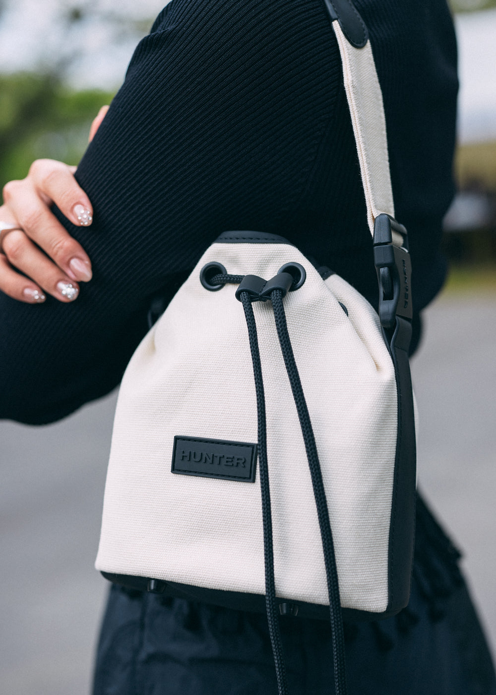 リファインド ドローストリング キャンバス バケット - ナチュラル