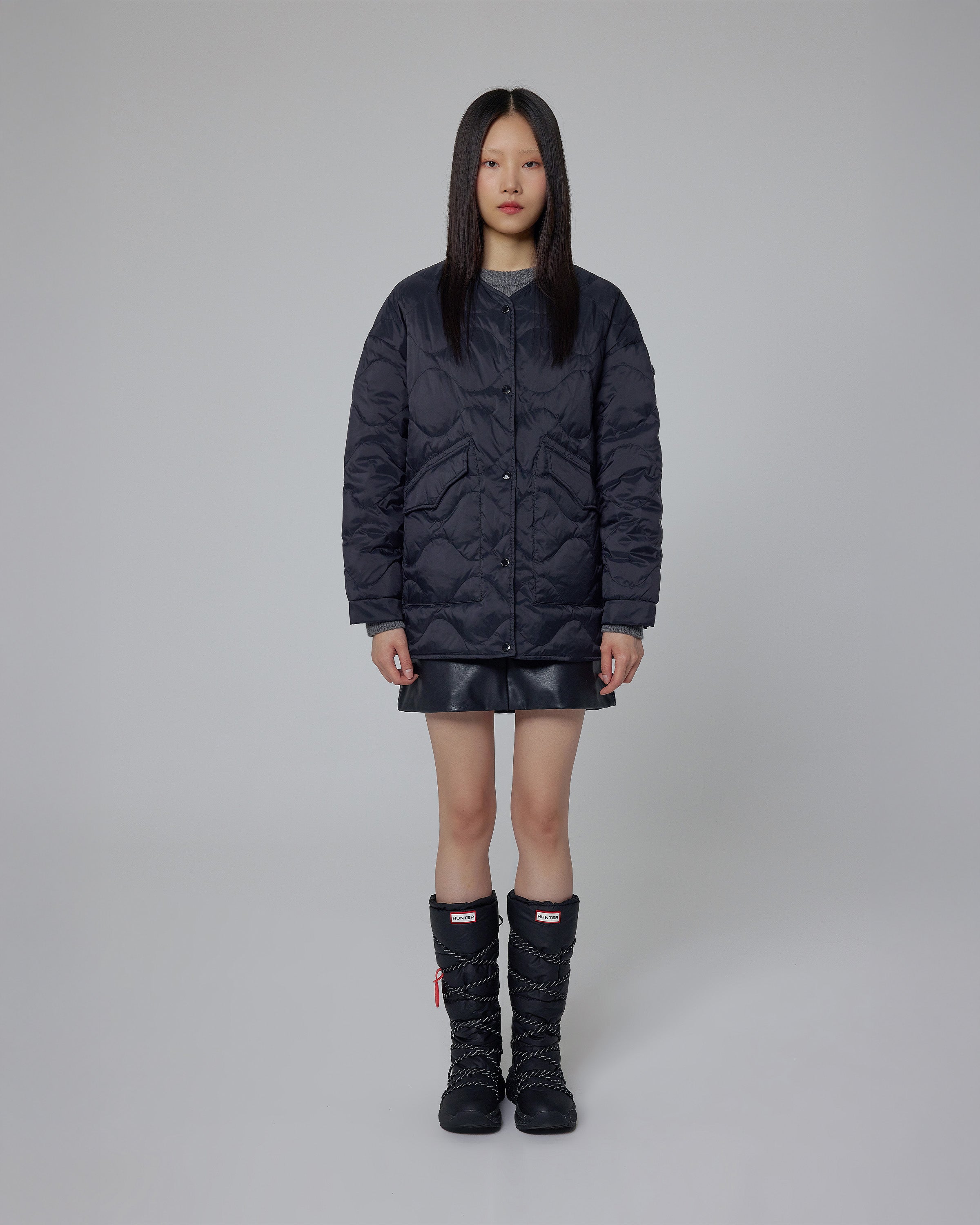 レディース エクスプローラー キルテッド ダウン ジャケット - ブラック