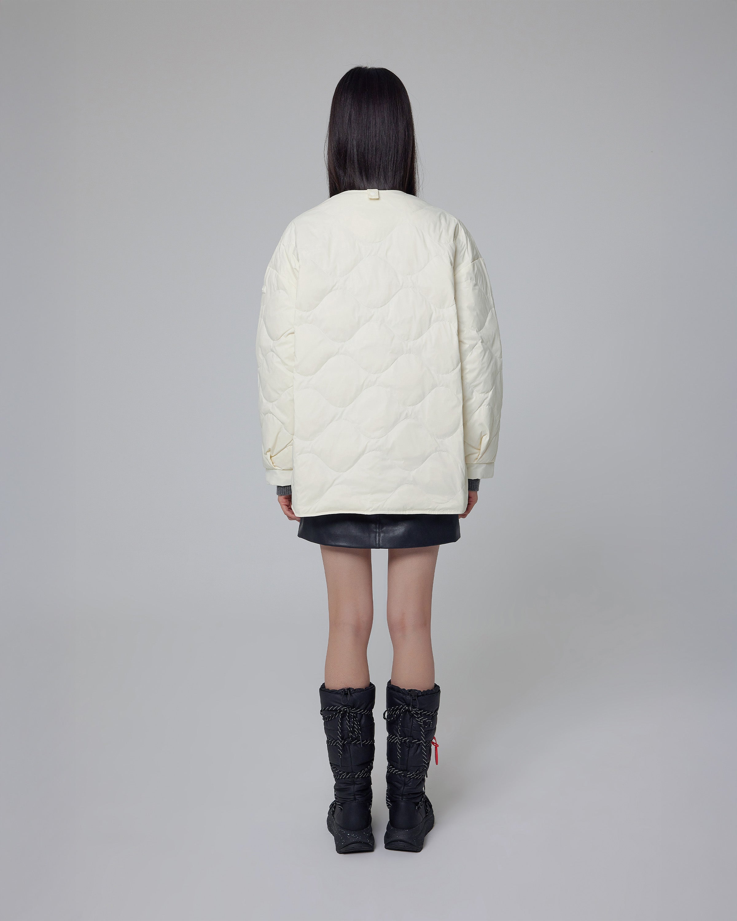 レディース エクスプローラー キルテッド ダウン ジャケット - アイボリー