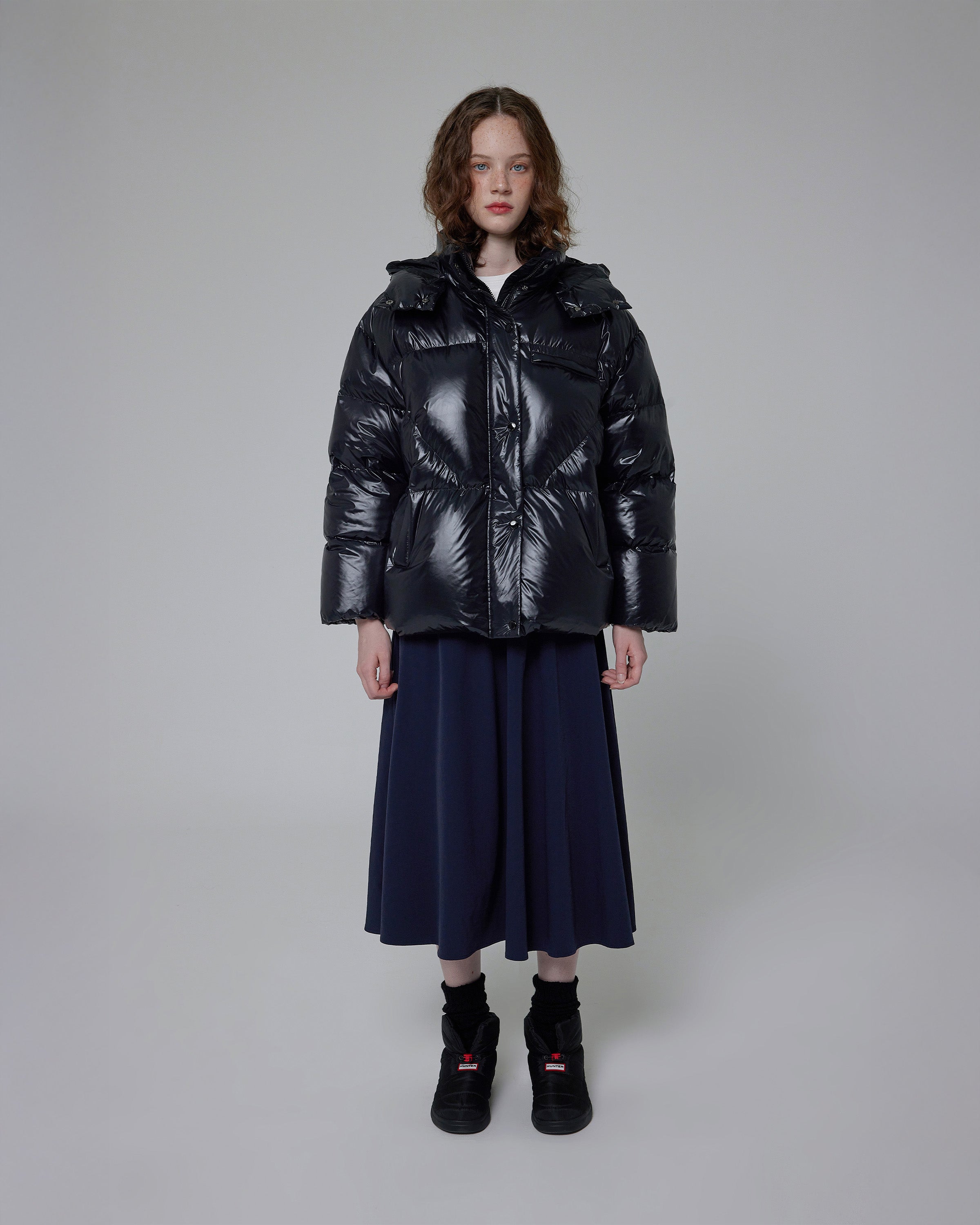 レディース イントレピッド ミドル ダウン ジャケット - ブラック