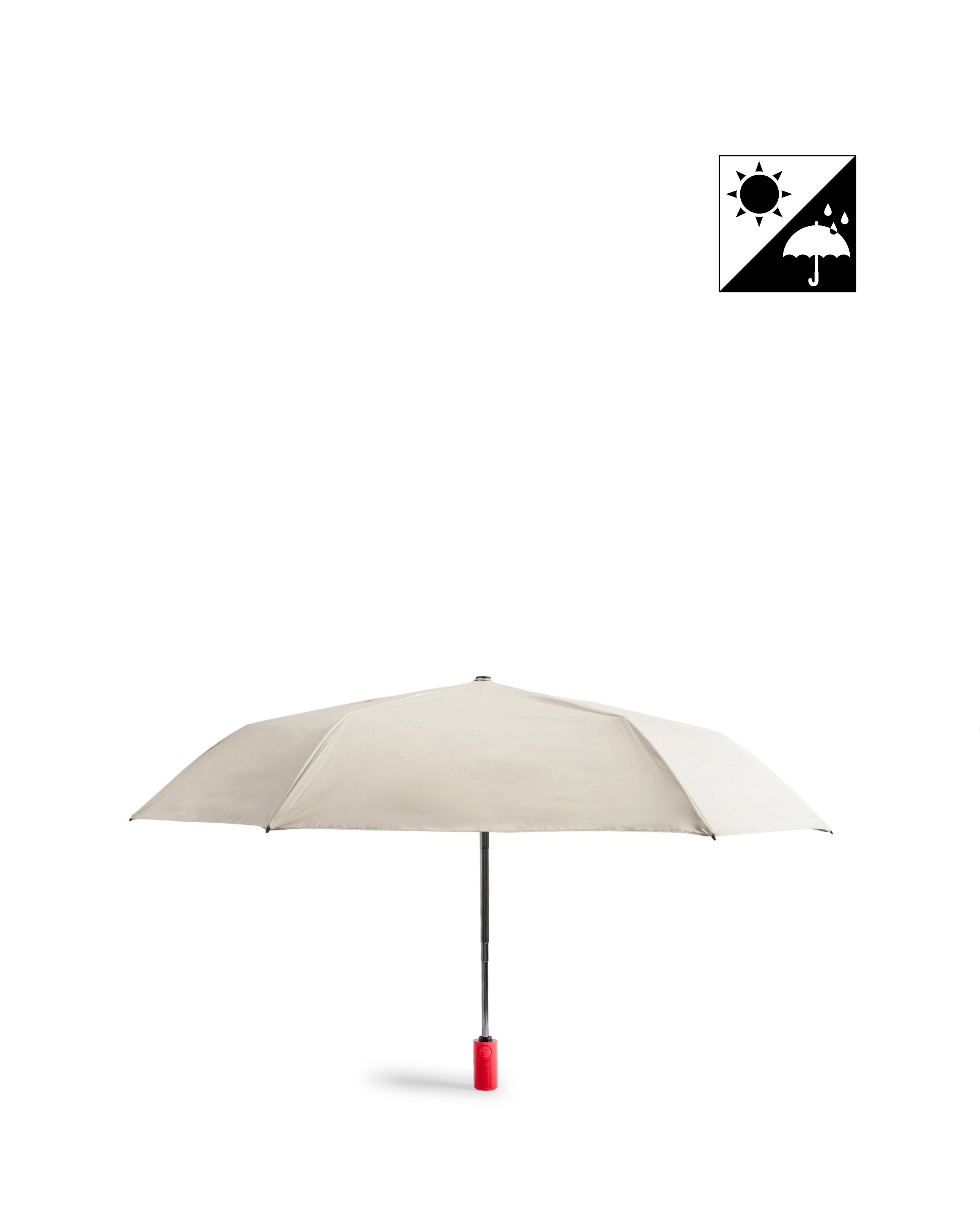 オール ウェザー オート コンパクト アンブレラ (晴雨兼用傘) 50CM - ホワイトウィロー