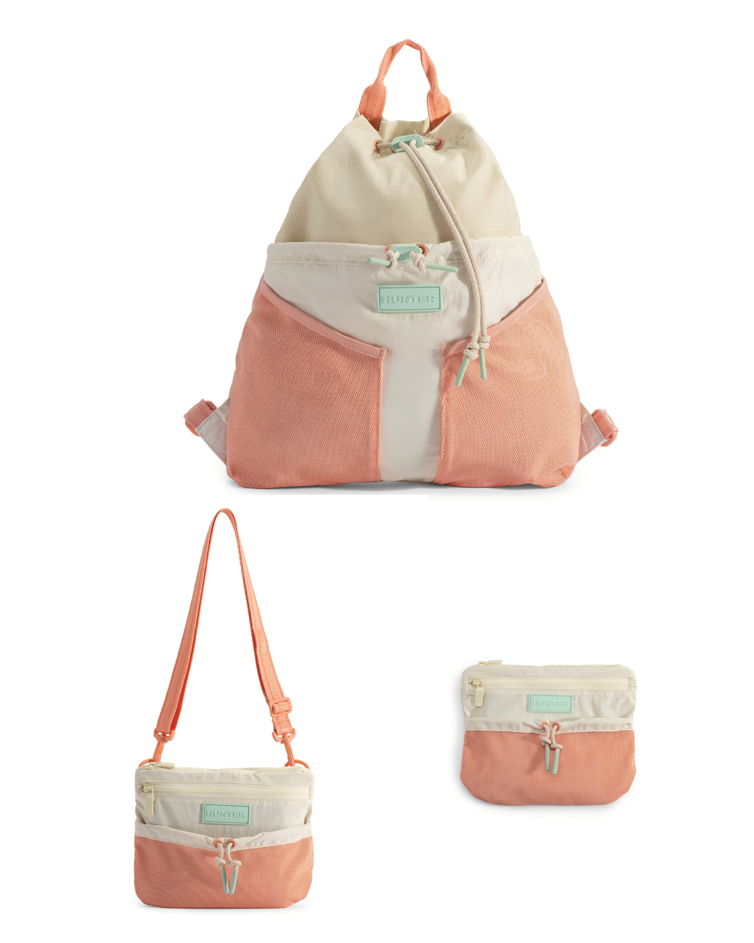 トラベル マルチファンクション パッカブル バックパック - グロウグレープフルーツ / グロウラグーン / ホワイトウィロー