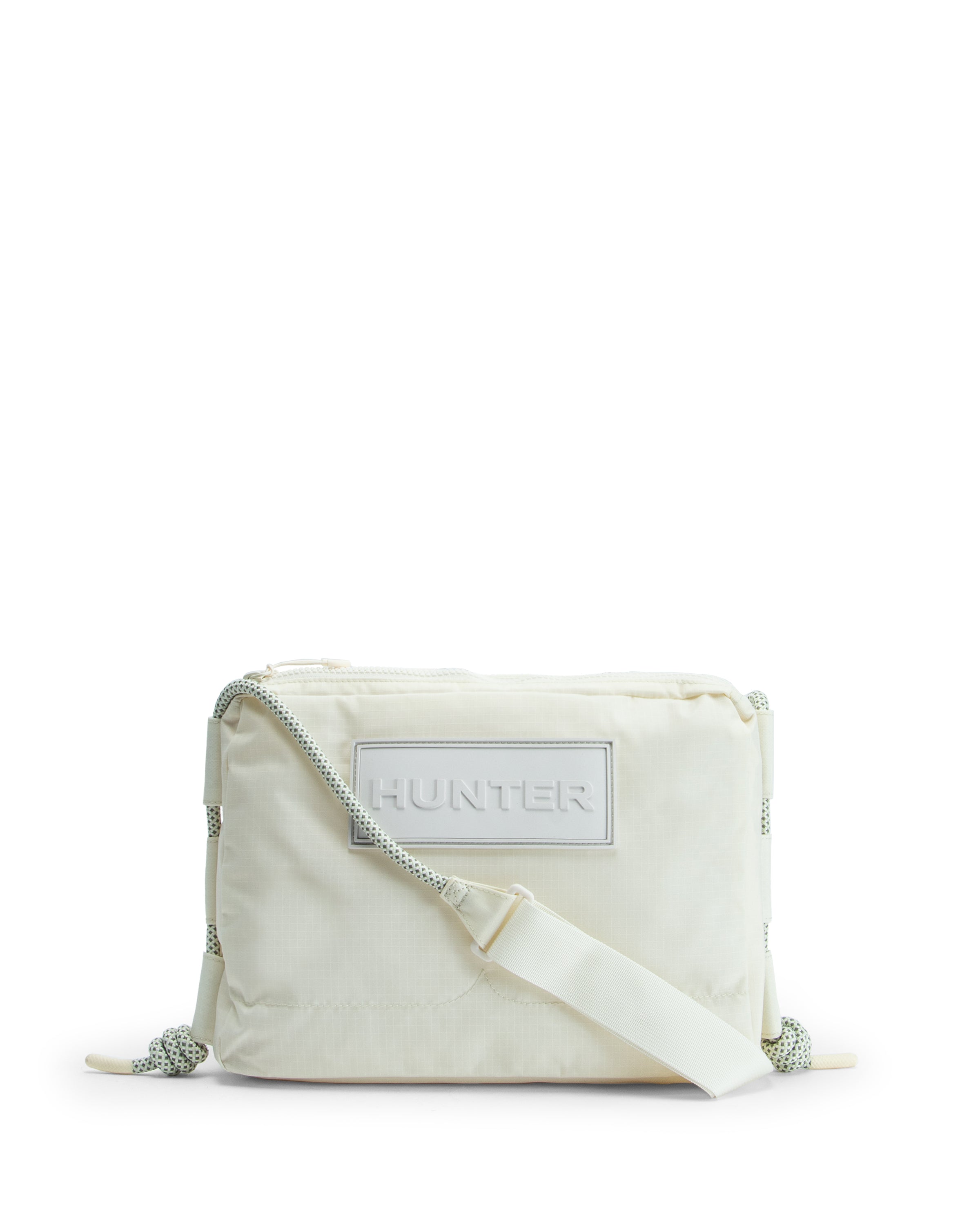 トラベル リップストップ リサイクル ナイロン サコッシュ - シェイディッド ホワイト