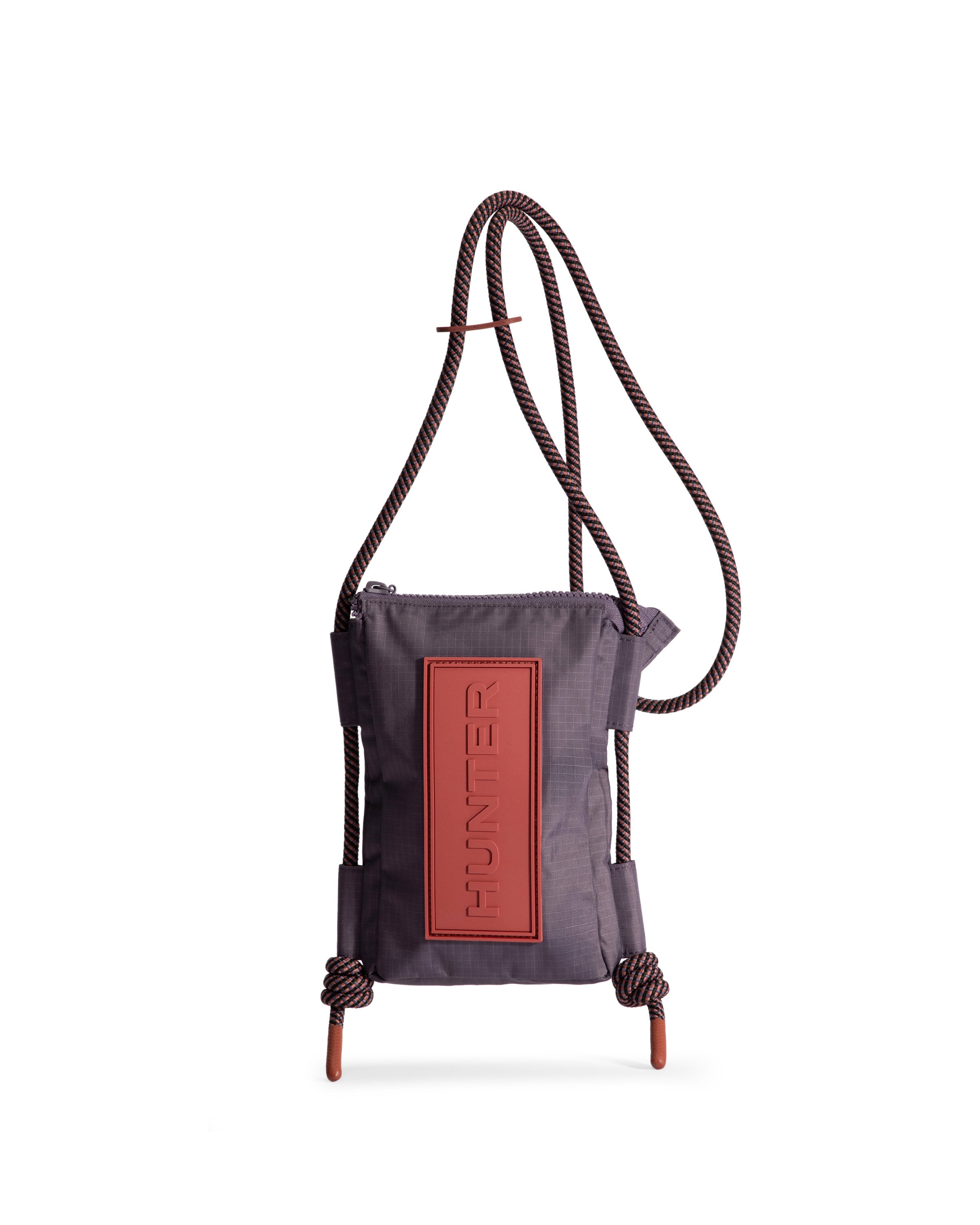 トラベル リップストップ リサイクル ナイロン フォンポーチ - ドリーミーグレープ