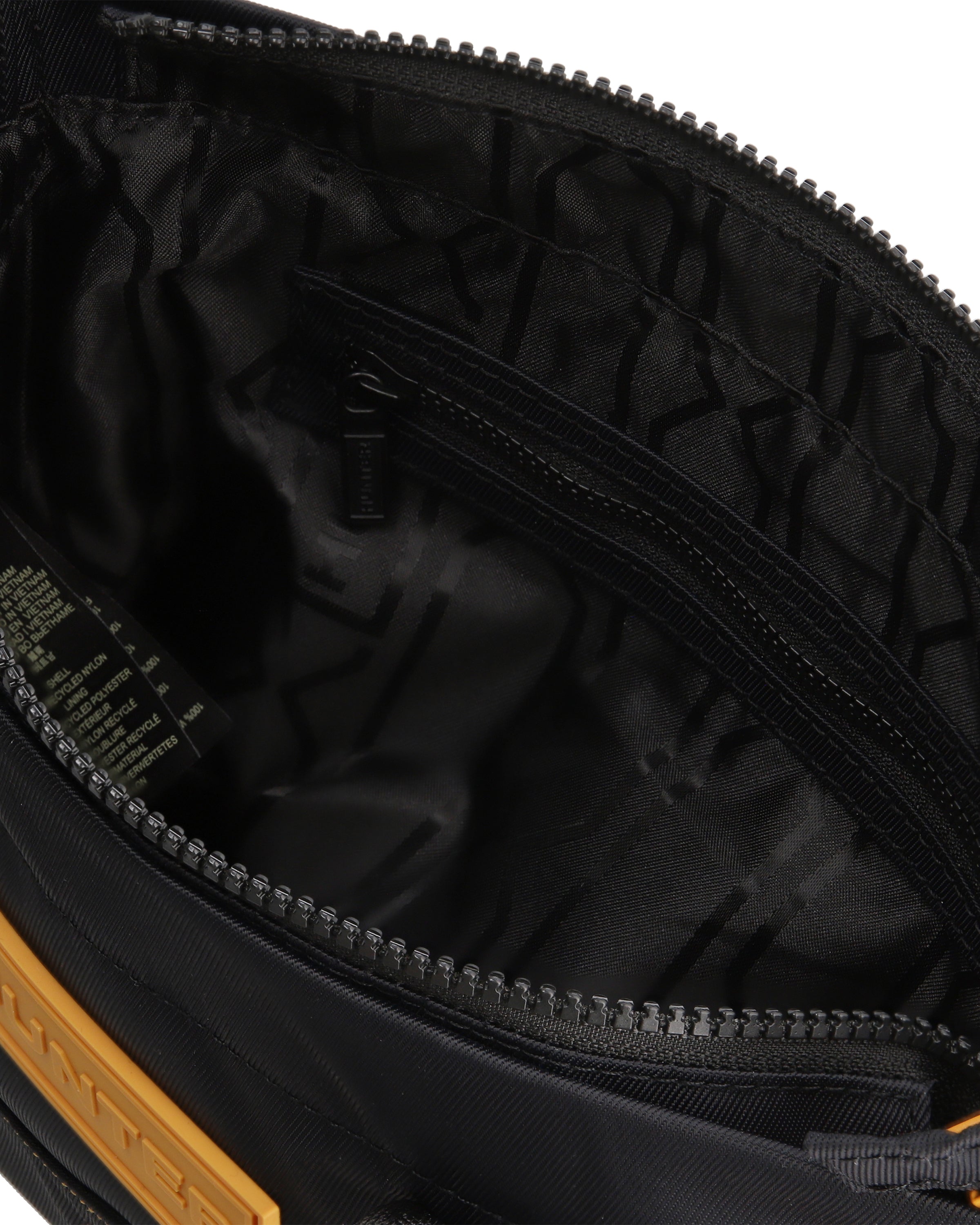 ナイロン ミニ トップクリップ トート ボーン イン スコットランド - ブラック / リッチオーカー