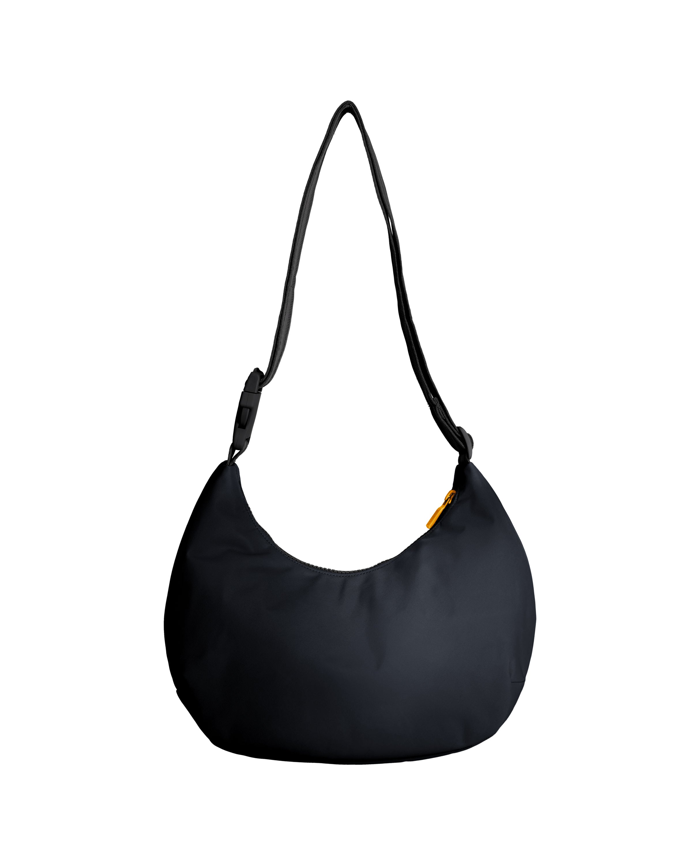 ナイロン ミディ ホーボー ボーン イン スコットランド - ブラック / リッチオーカー