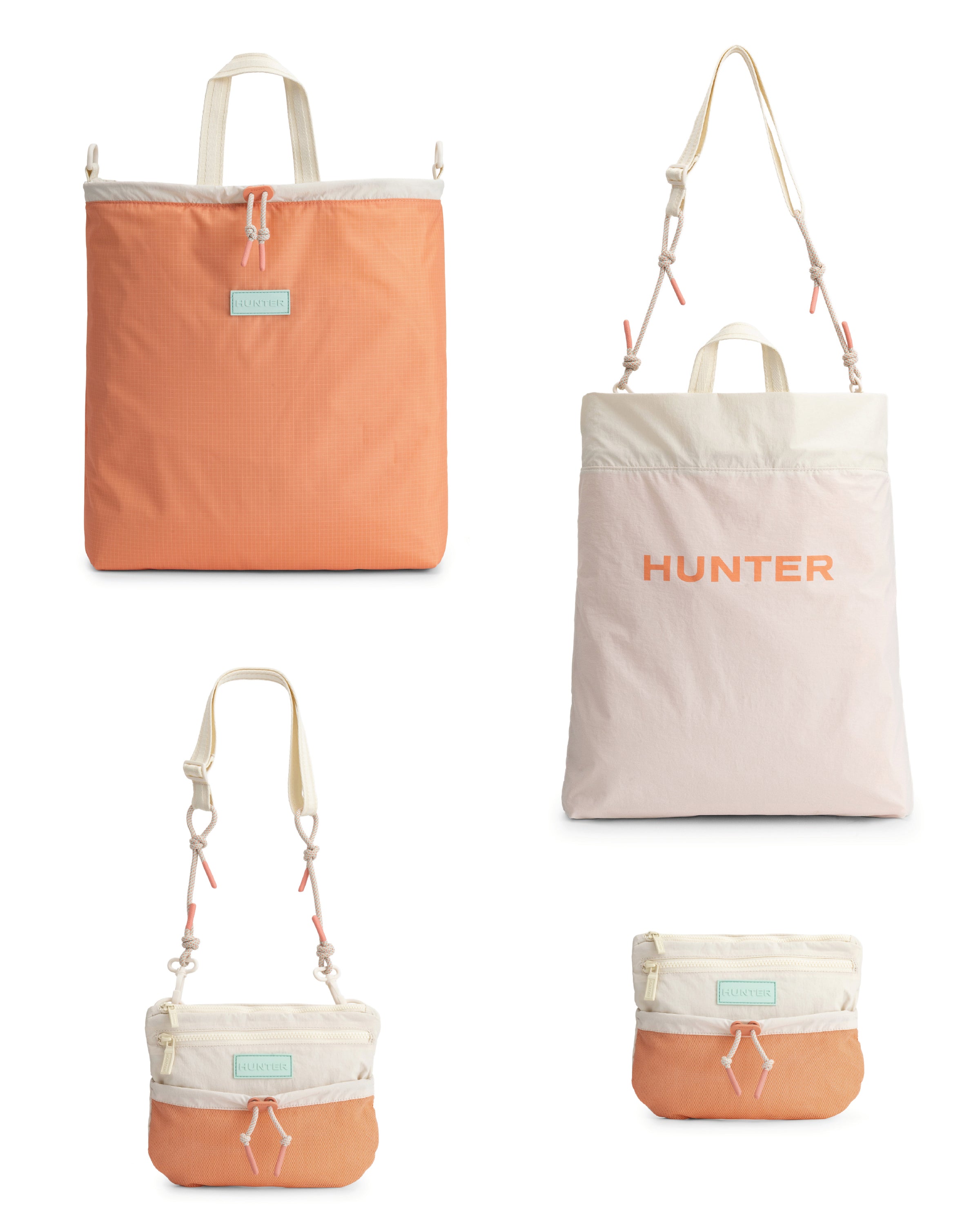 トラベル マルチファンクション パッカブル トート - グロウグレープフルーツ / グロウラグーン / ホワイトウィロー