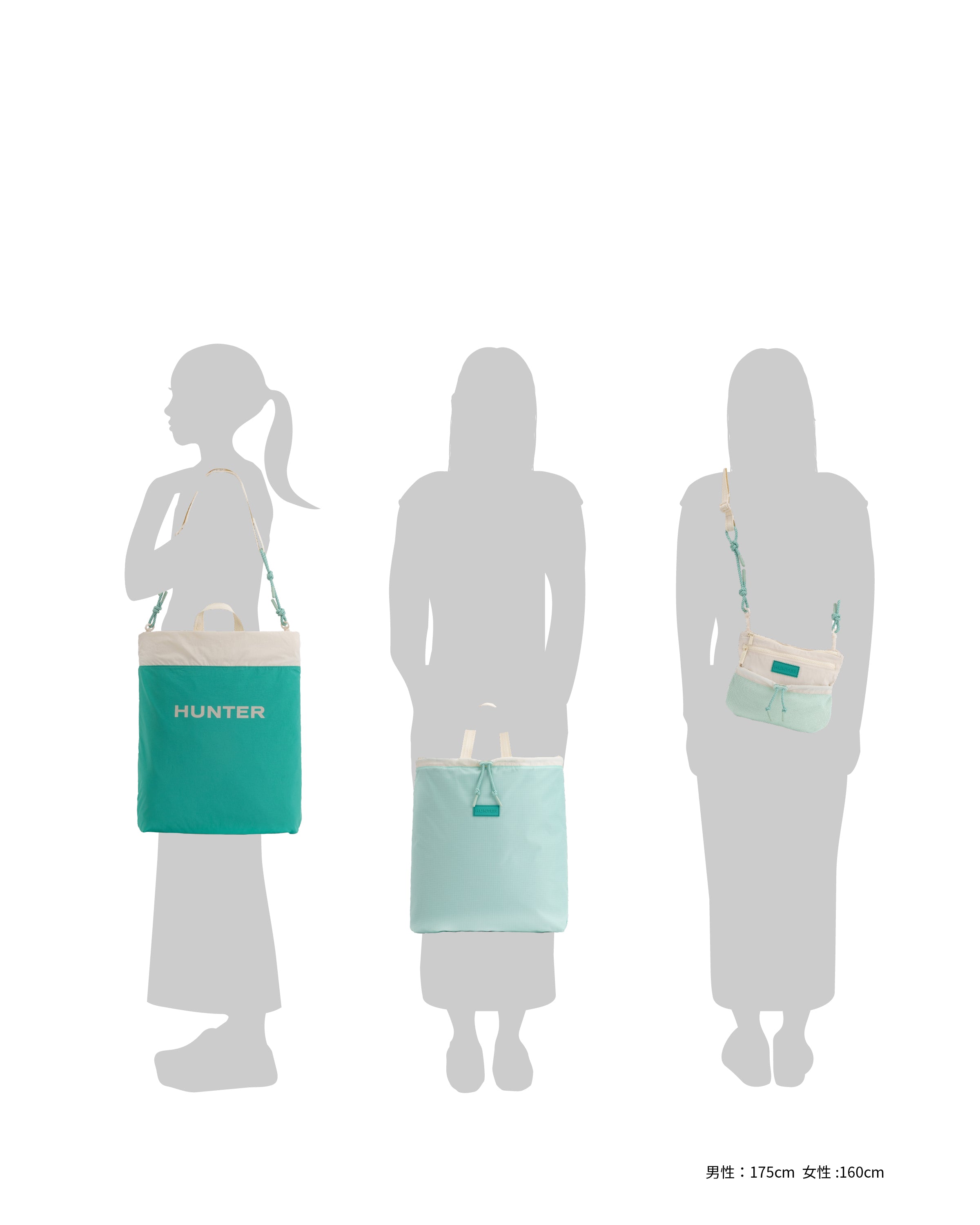 トラベル マルチファンクション パッカブル トート - ホワイトウィロー / グロウラグーン / グロウアルゲー