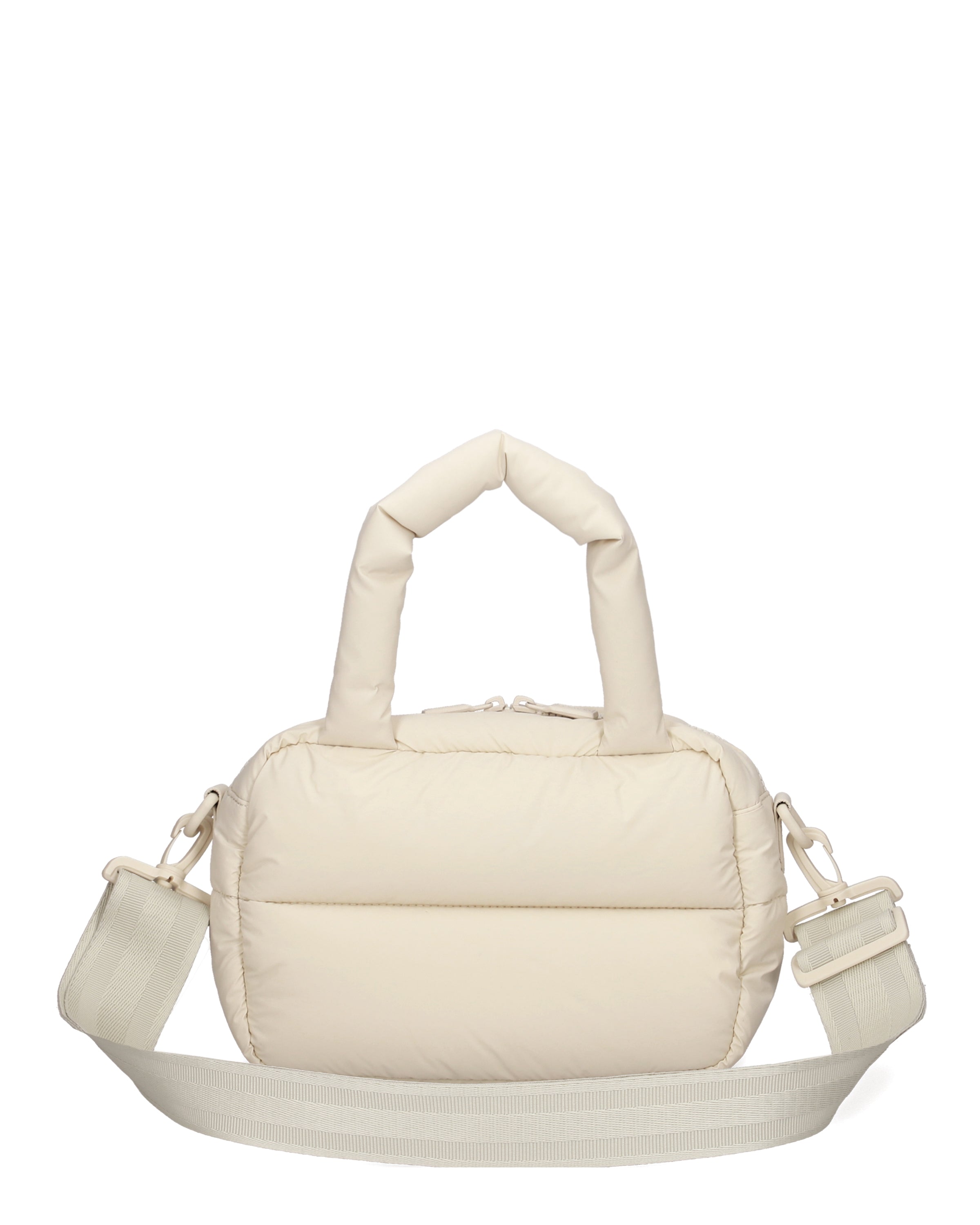 イントレピッド エクストラ パフド ミニ ボストン - キャンバスクリーム