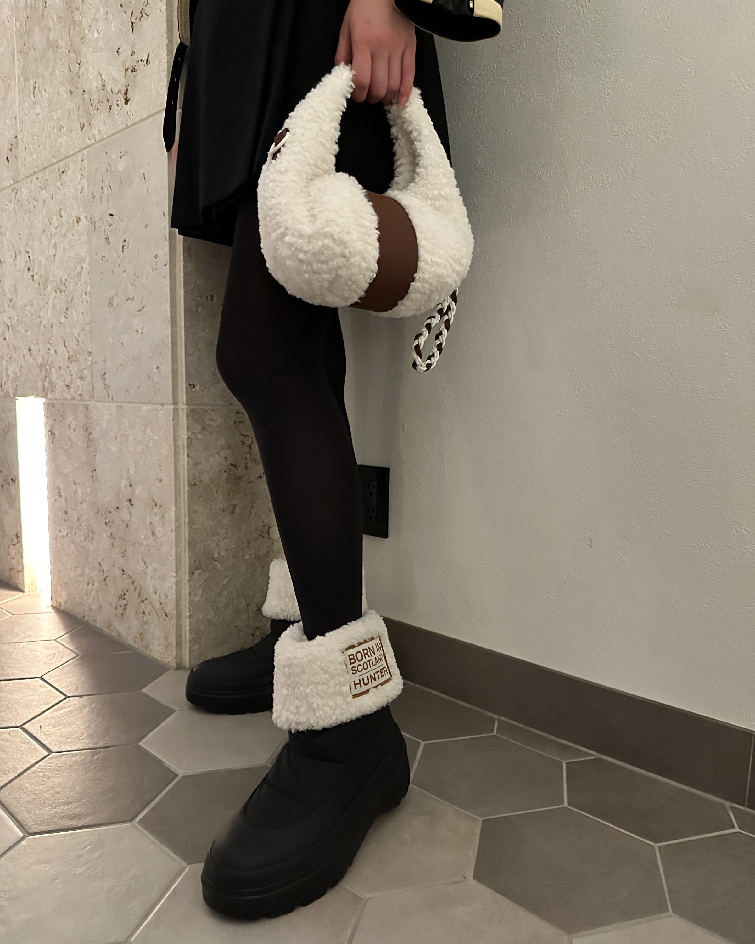 ブークレ ミニ クロスボディ - ナチュラル