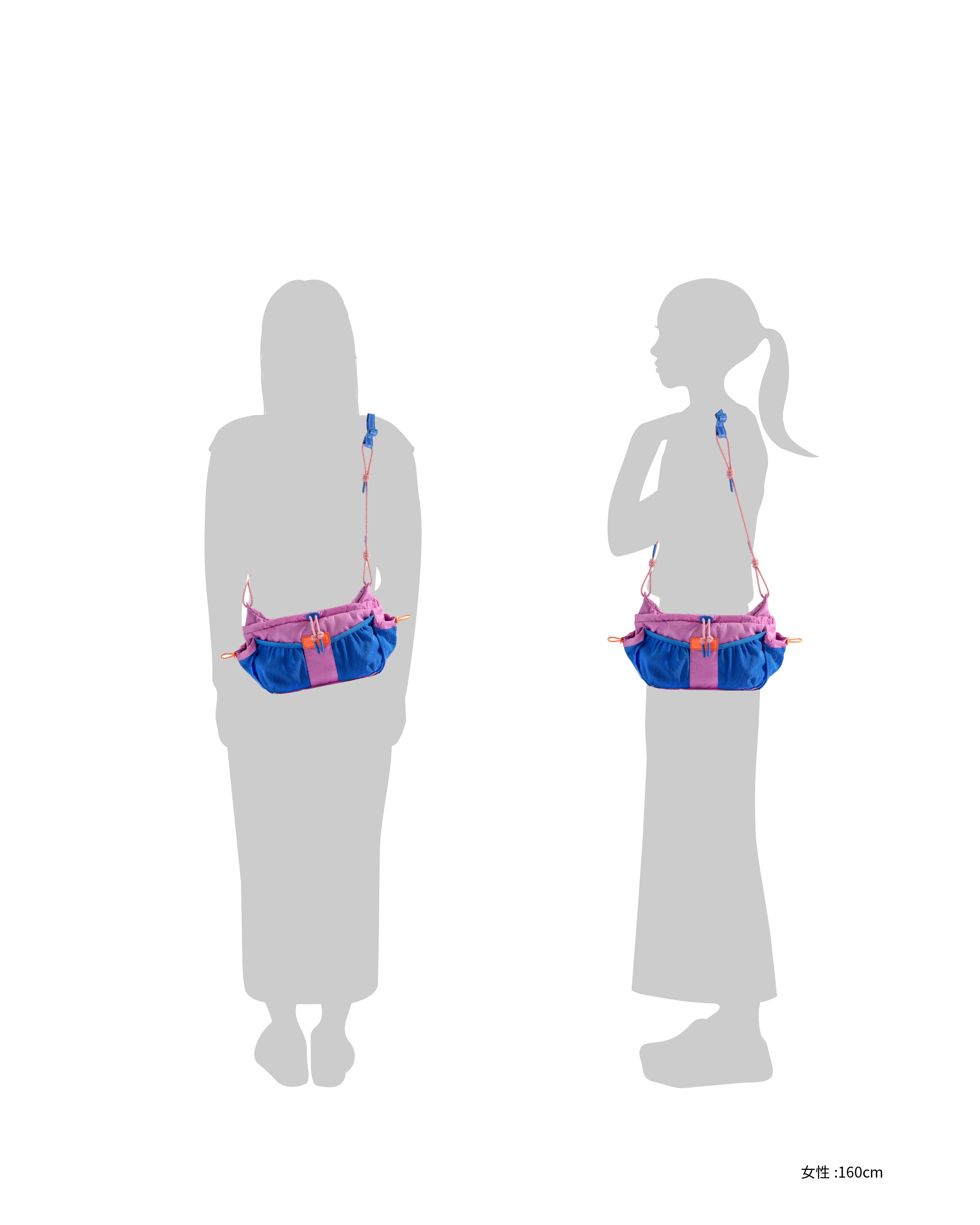 トラベル クロスボディ - クルーズブルー / ホワイトウィロー / エナジーフューシャ