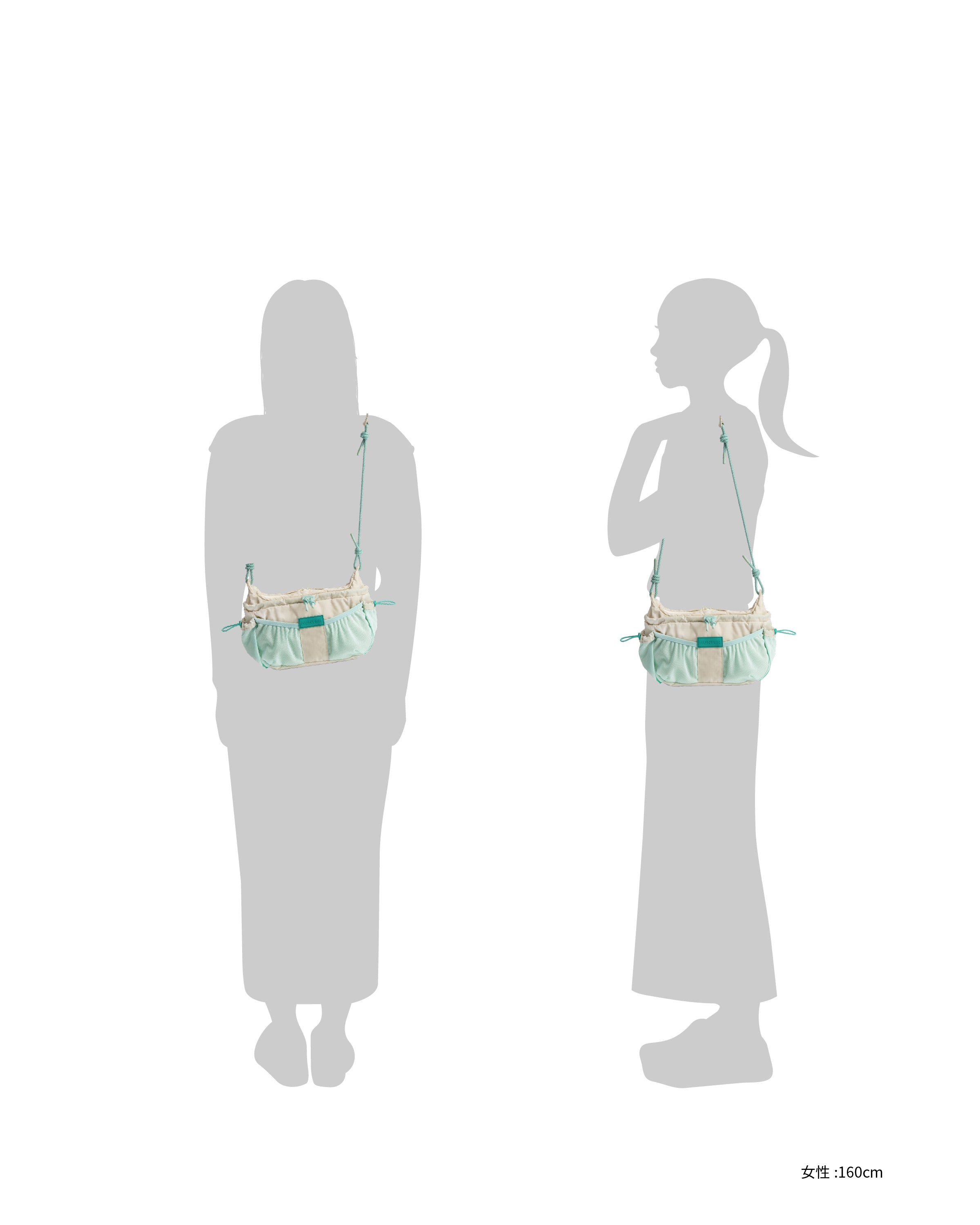 トラベル クロスボディ - ホワイトウィロー / グロウラグーン / グロウアルゲー