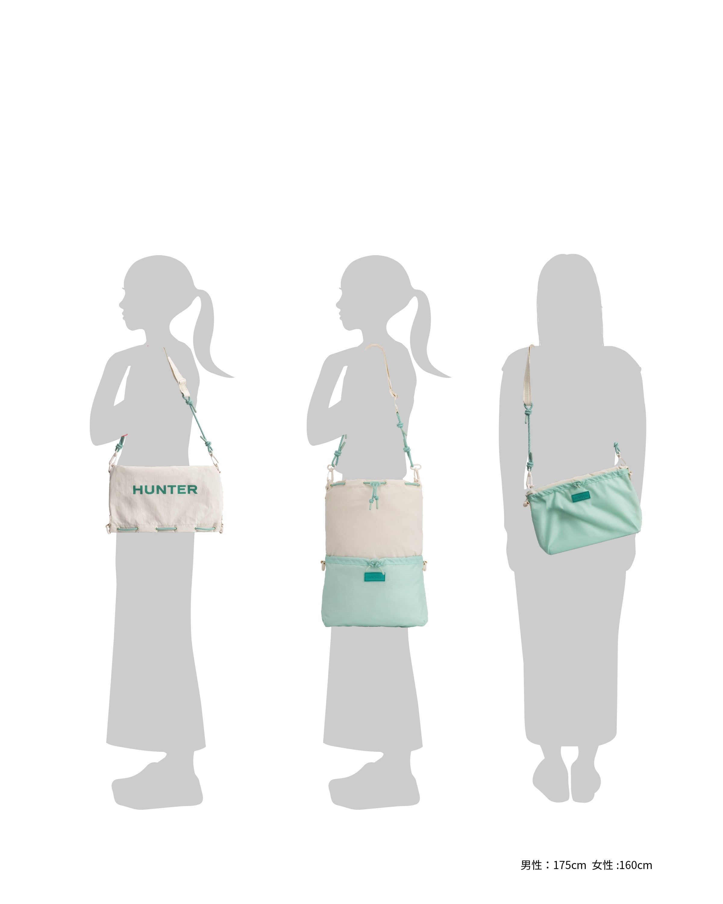 トラベル マルチファンクション サコッシュ - ホワイトウィロー / グロウラグーン / グロウアルゲー