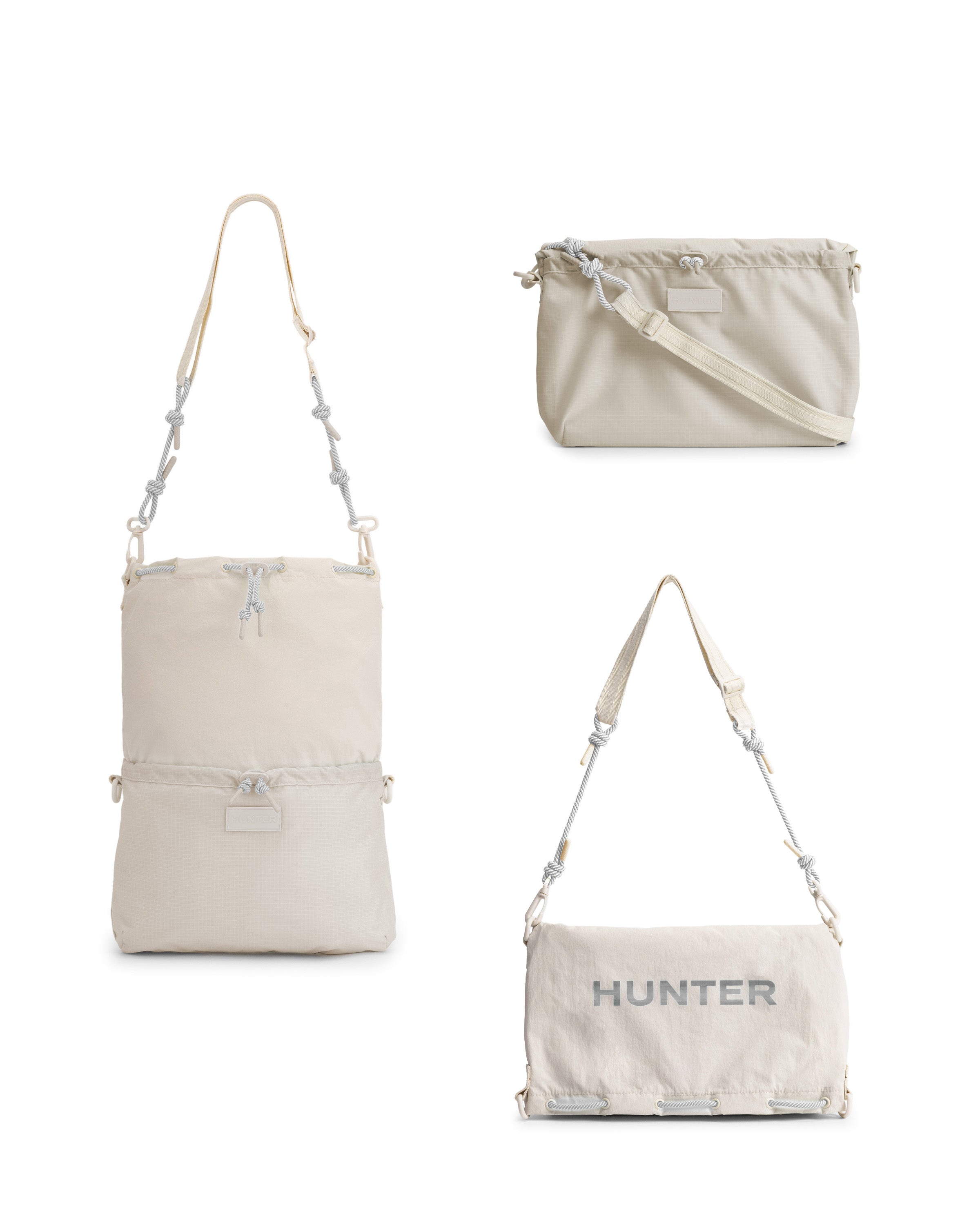 トラベル マルチファンクション サコッシュ - ホワイト / シルバー