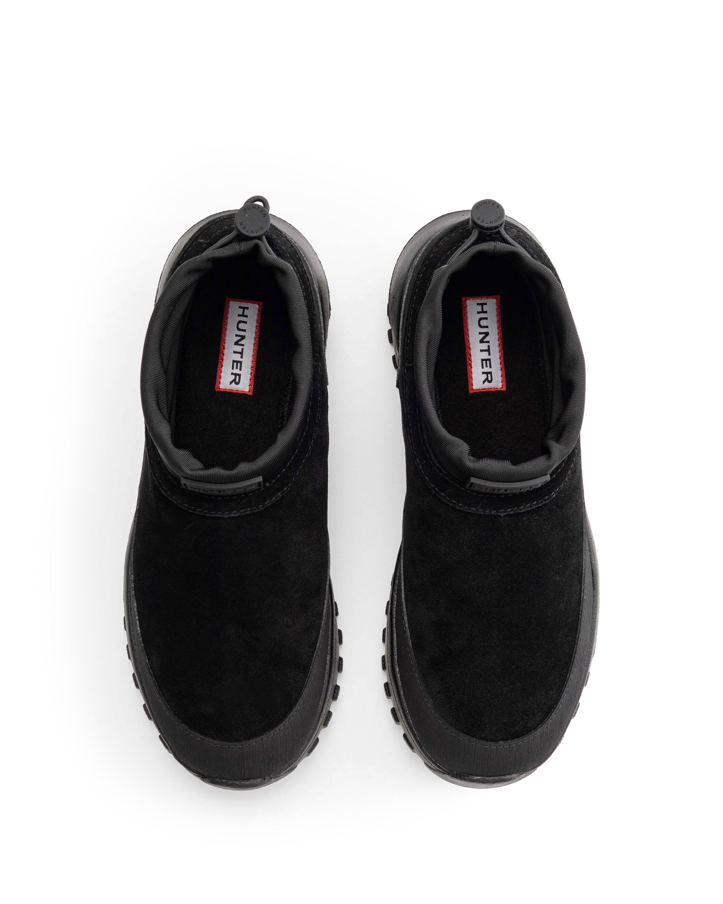 ユニセックス トラベル フロー スエード トレーナー - ブラック