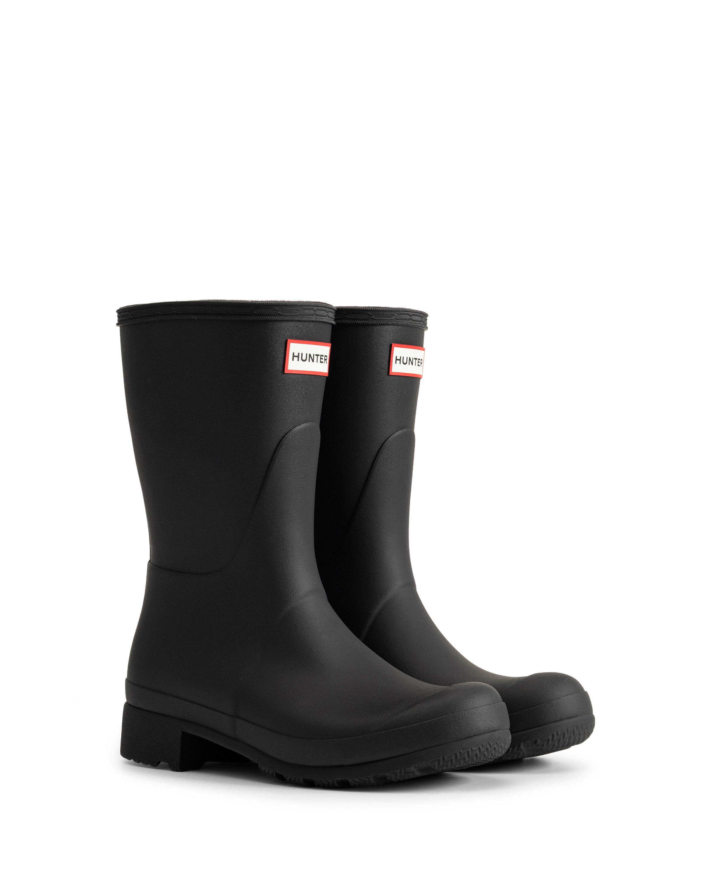 ユニセックス エッセンシャル テキスチャード ショートブーツ - ブラック