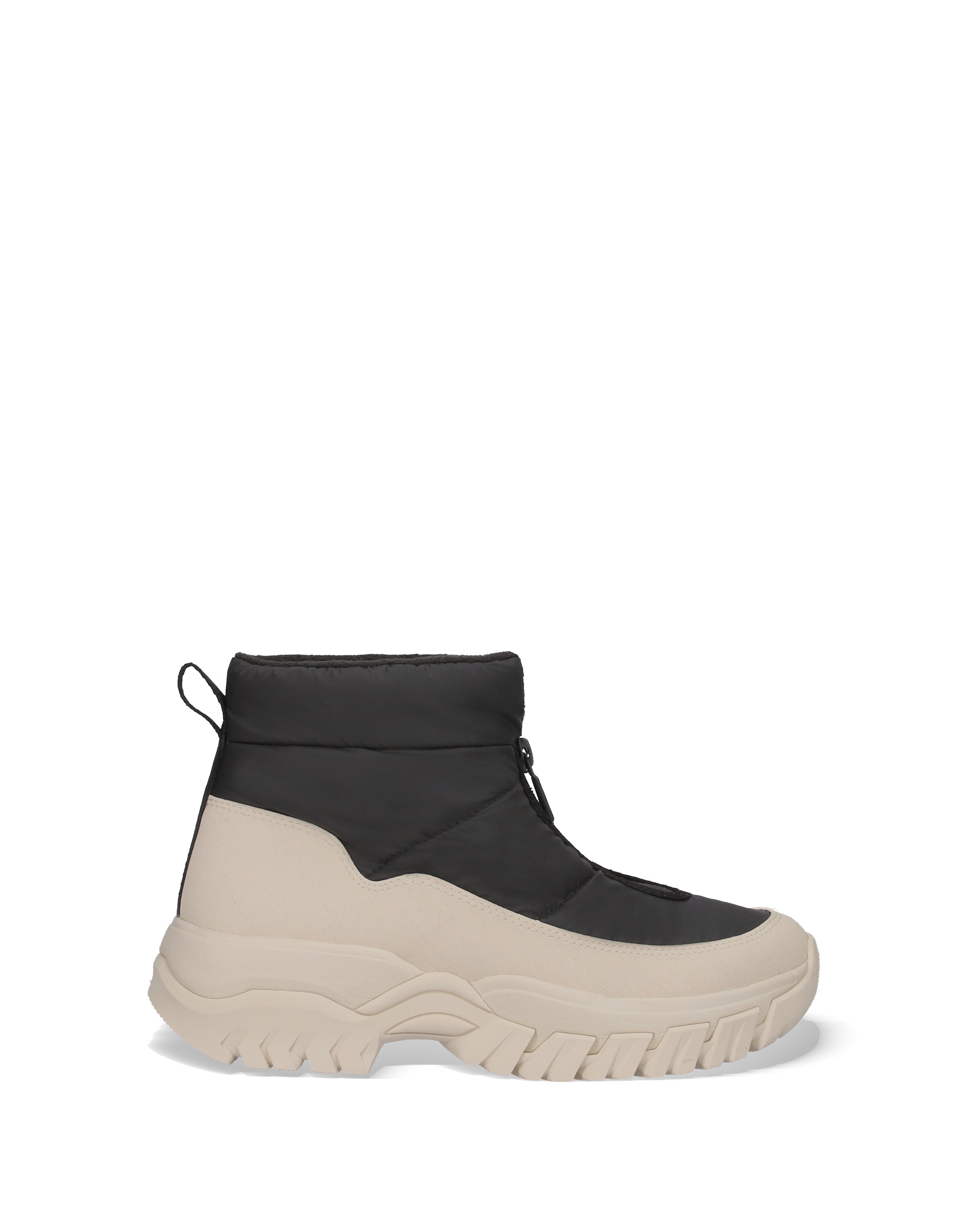 ユニセックス イントレピッド ワンダラー アンクル ジップ スノー ブーツ - ブラック/ キャンバスクリーム