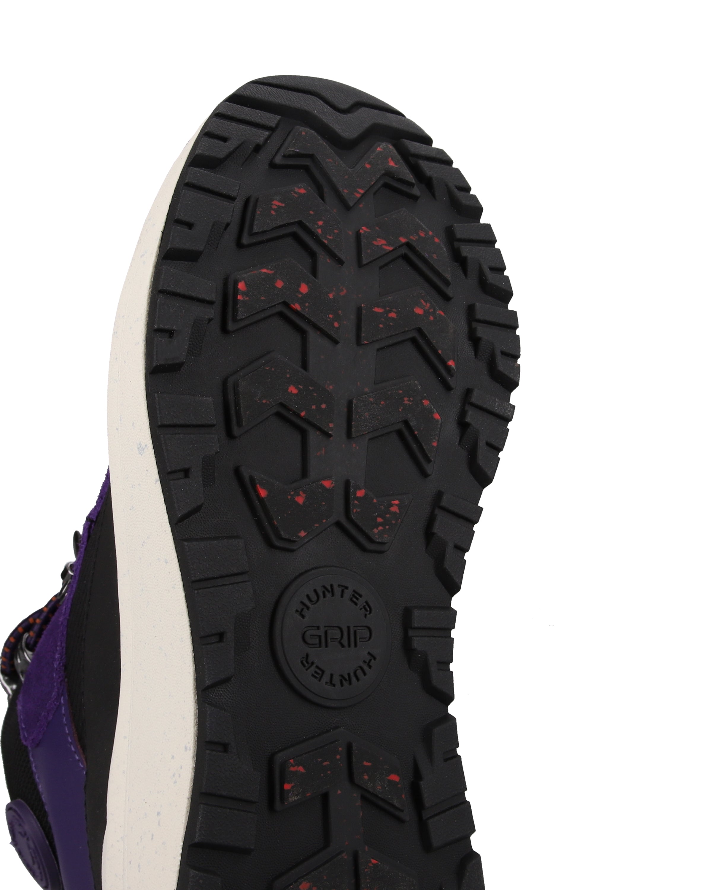 ユニセックス ハンター グリップ エクスプローラー ブーツ - ブラック/ リッチパープル / シェイデッドホワイト