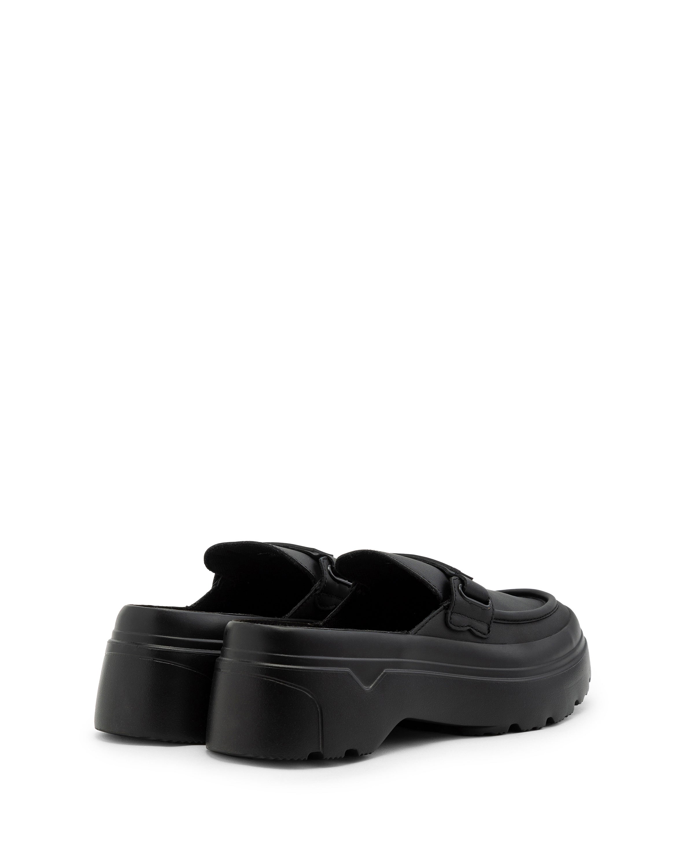 レディース リファインド エクスプローラー フラットフォーム ローファー ミュール - ブラック