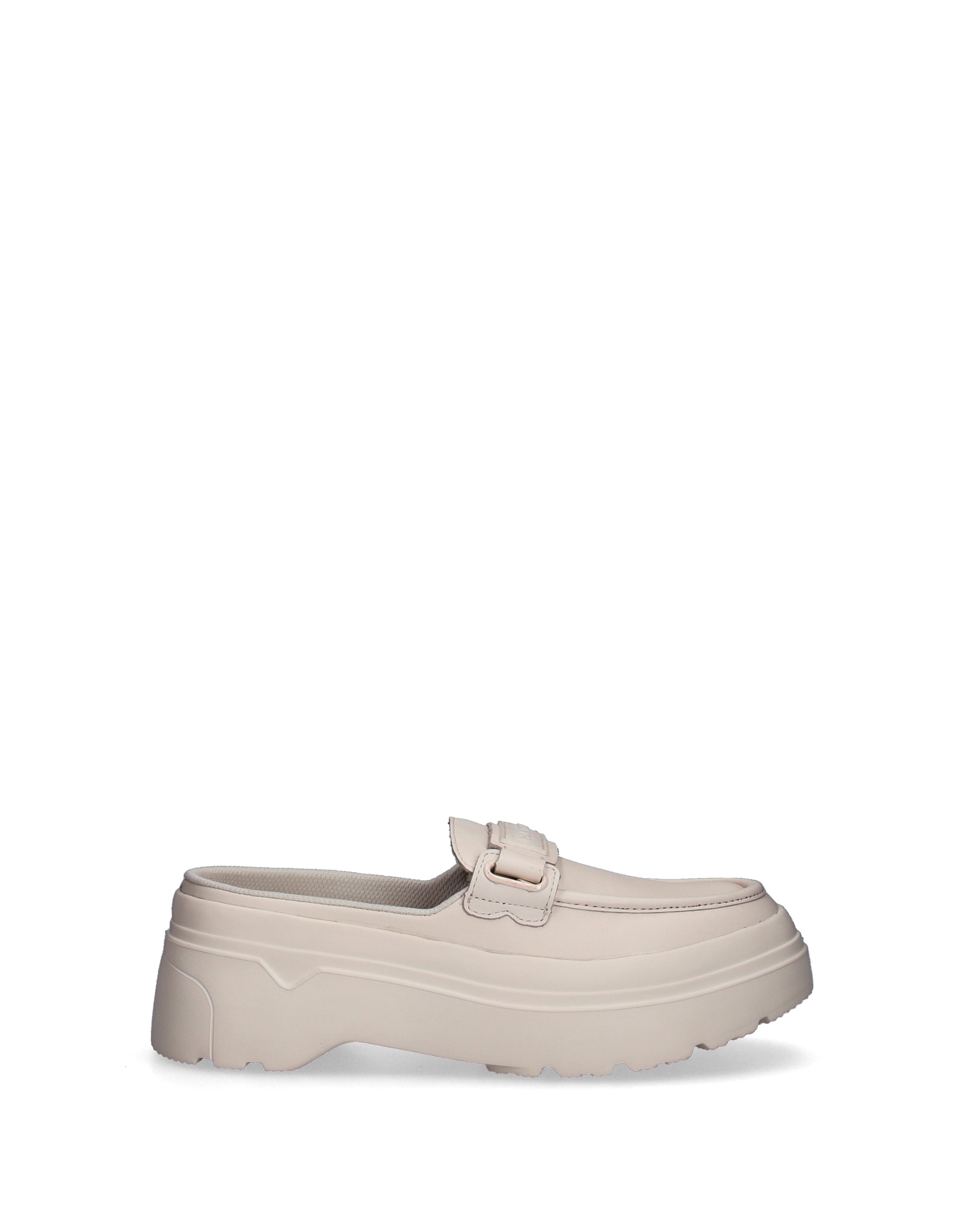 レディース リファインド エクスプローラー フラットフォーム ローファー ミュール - ホワイトウィロー