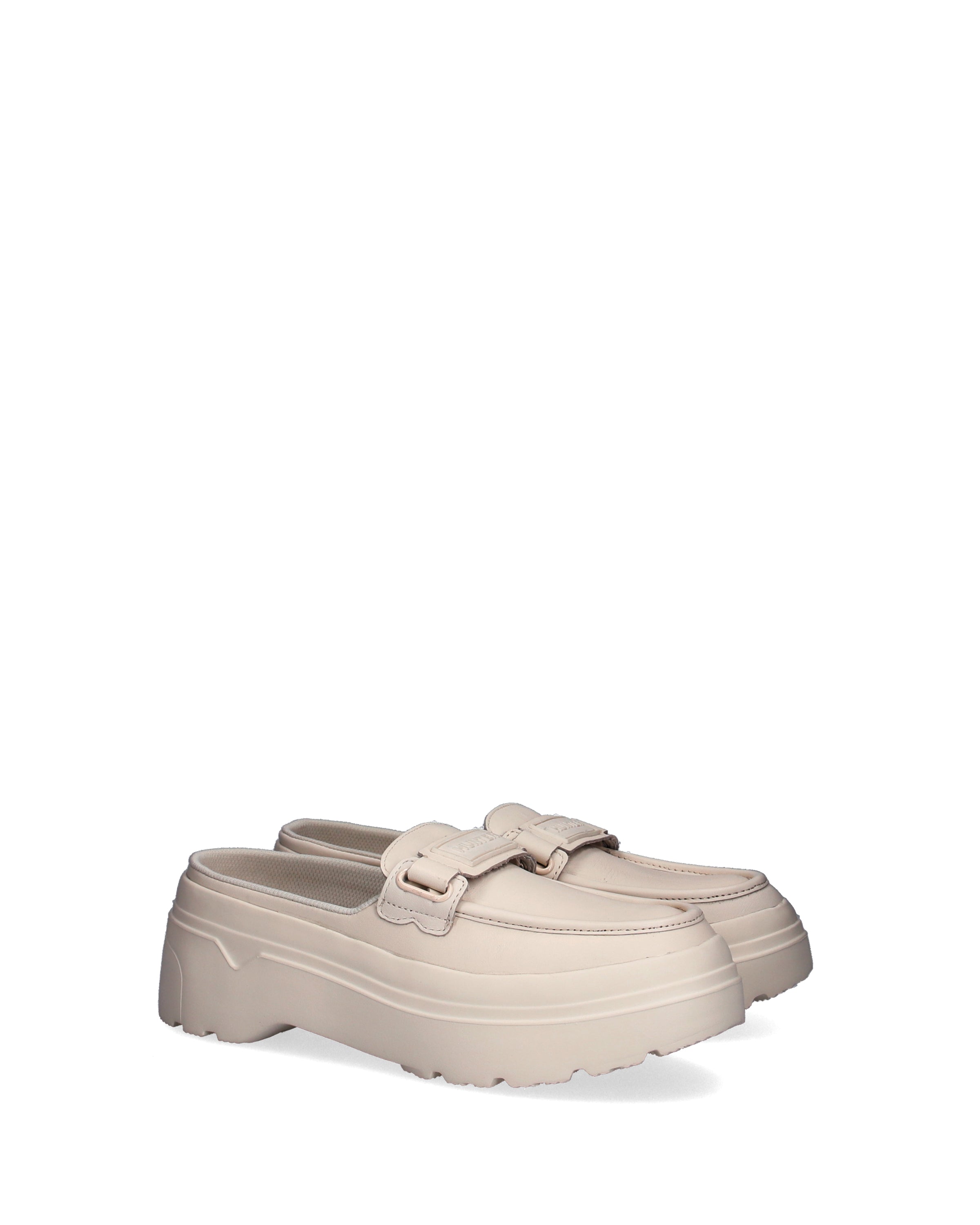 レディース リファインド エクスプローラー フラットフォーム ローファー ミュール - ホワイトウィロー