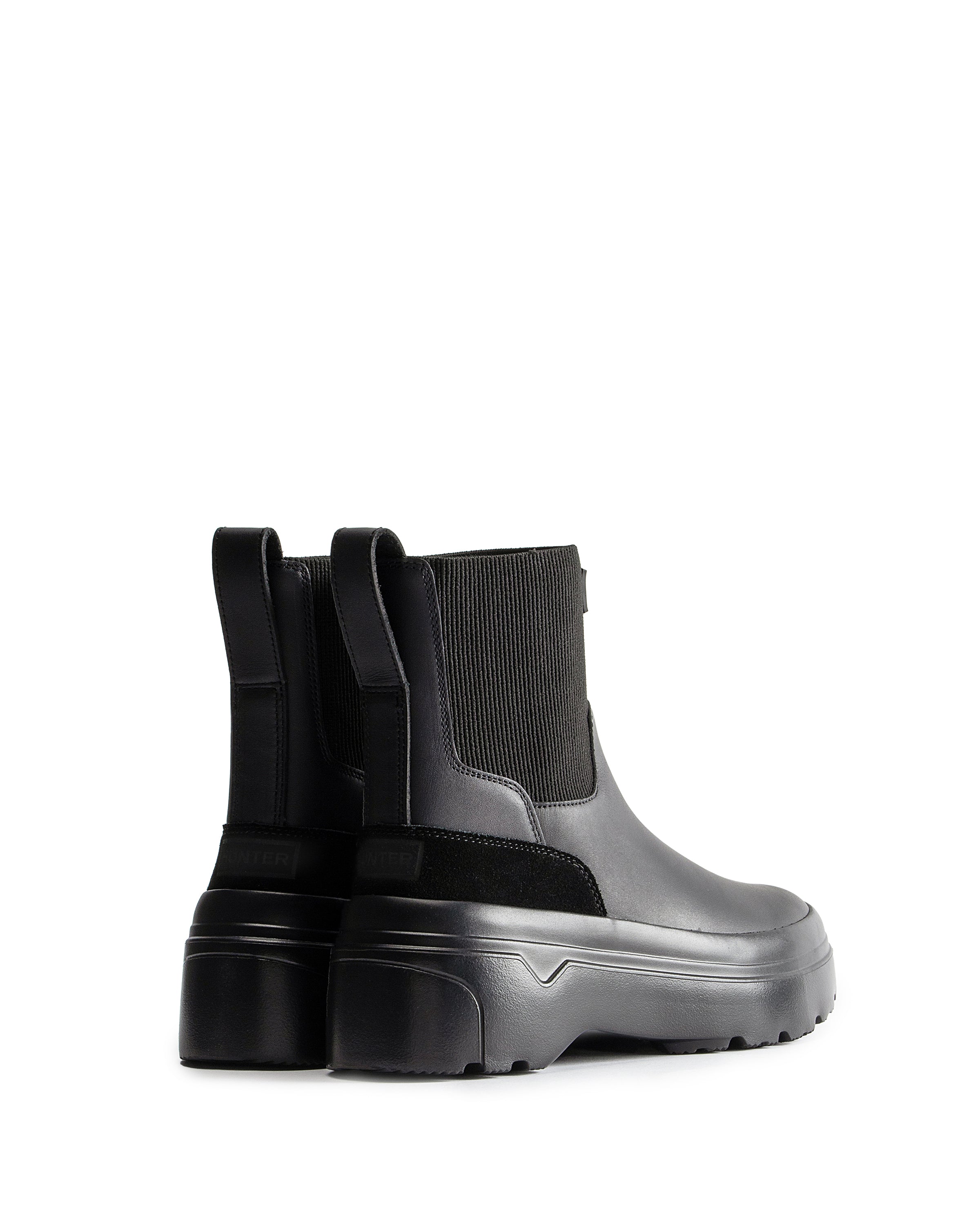 レディース エクスプローラー チェルシー フラットフォームブーツ - ブラック