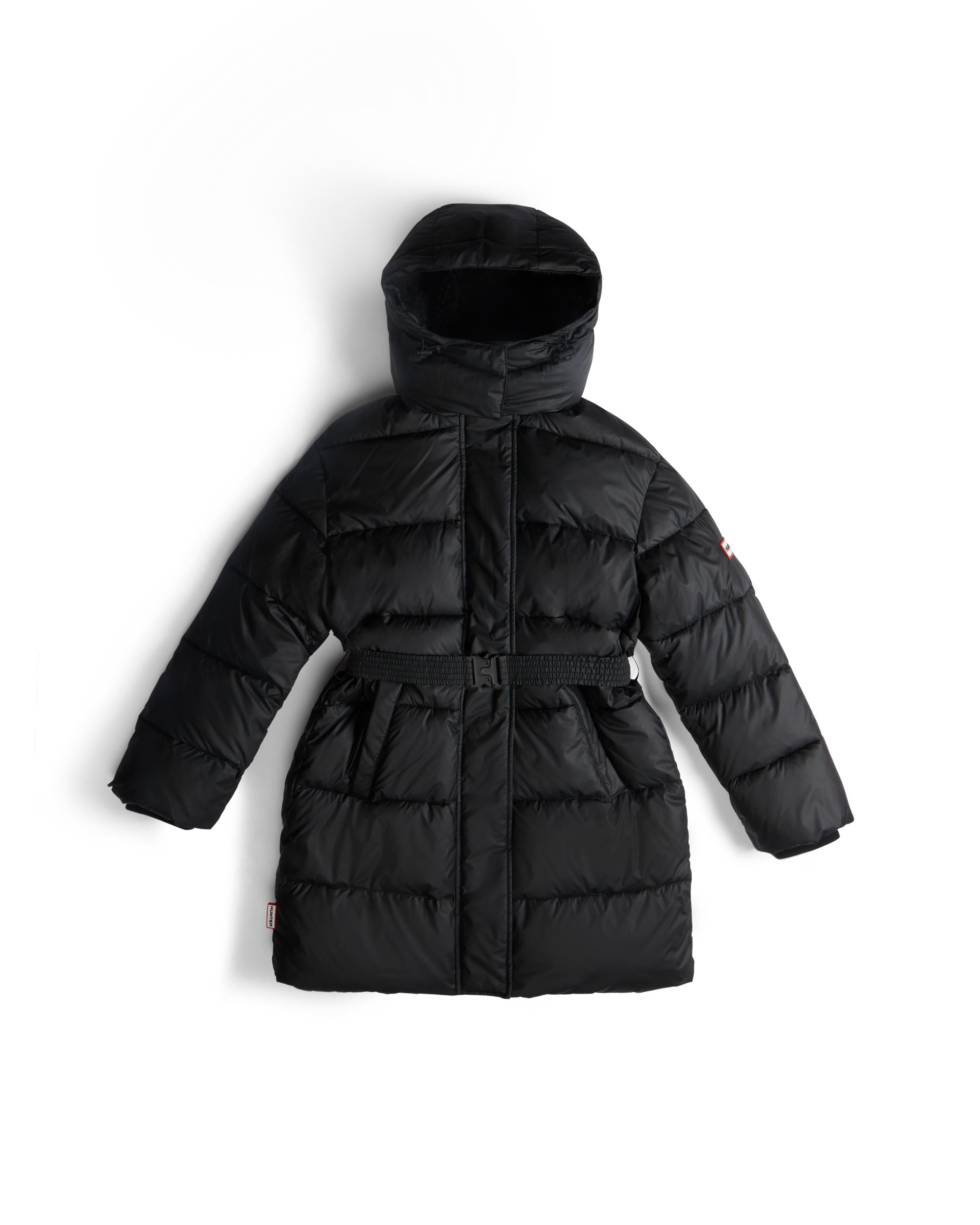 Women's Intrepid Mid-Length Puffer Coat - Black