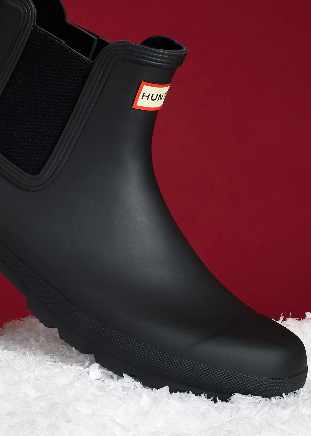 【1度のみ使用】HUNTER サイドゴアブーツ　ブラック /UK7/26cm HUNTER（ハンター） ウィメンズ オリジナル チェルシー レインブーツ