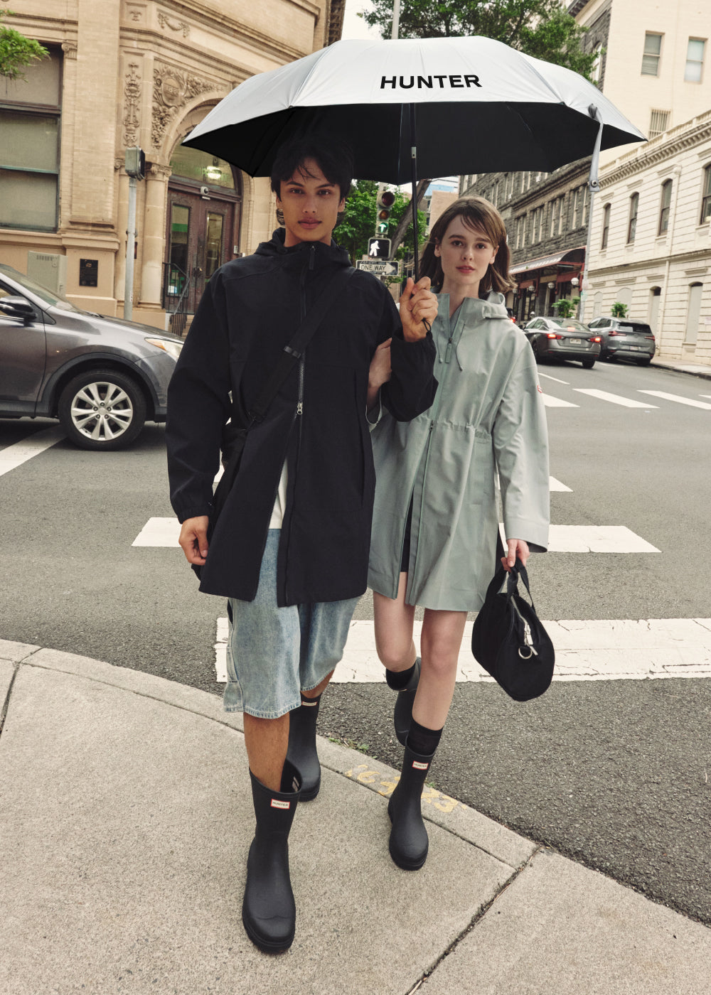 靴 HUNTER ハンター HUNTER 【正規取扱販売店】IN/OUT PUFFER KNITTED CUFF BOOT