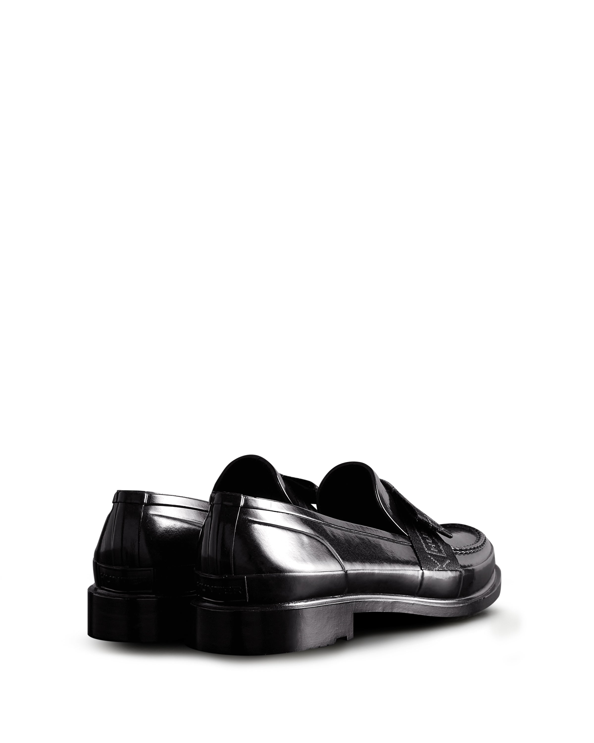 Women's Refined Bow Gloss Penny Loafer - Black