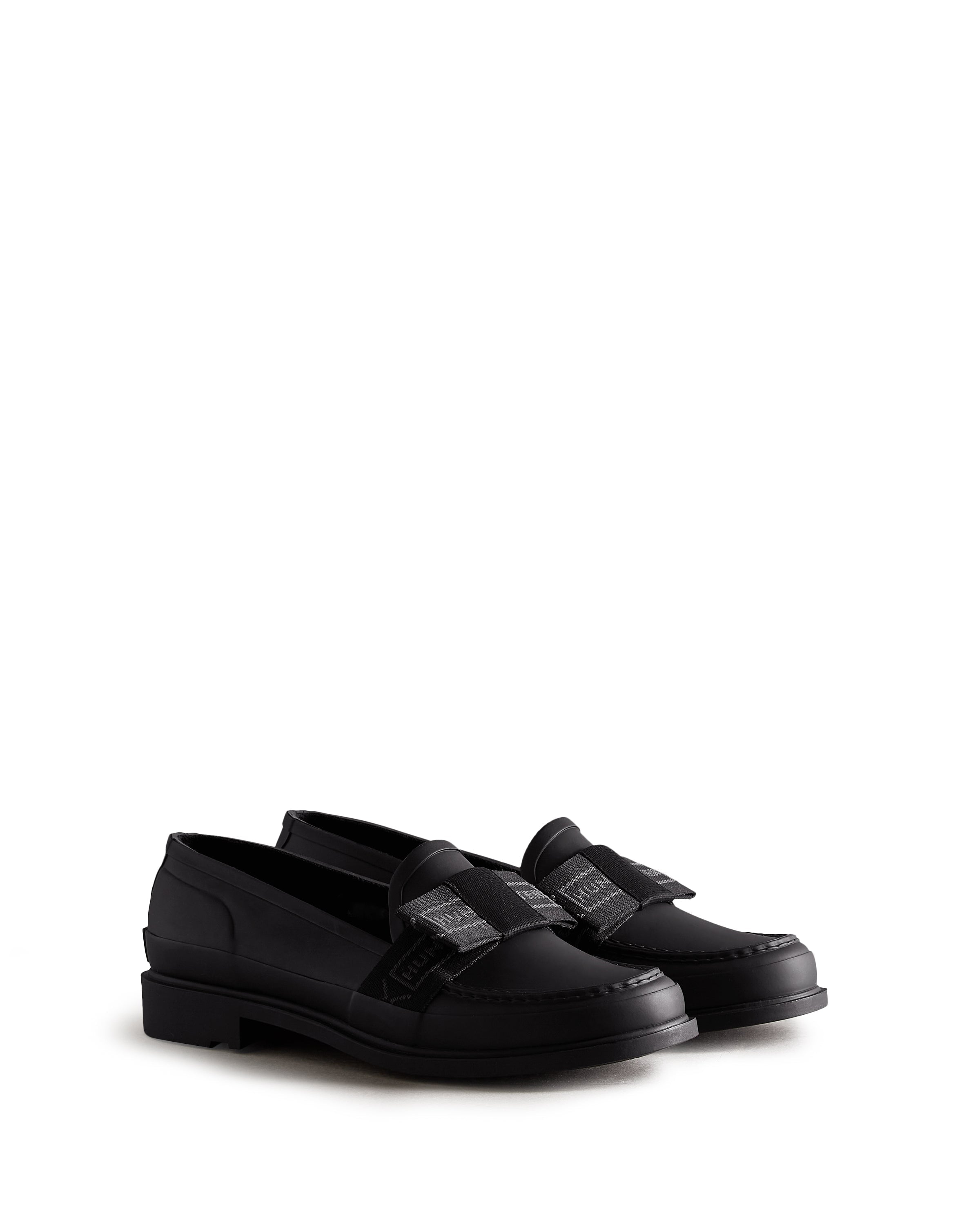 Women's Refined Bow Penny Loafers - Black