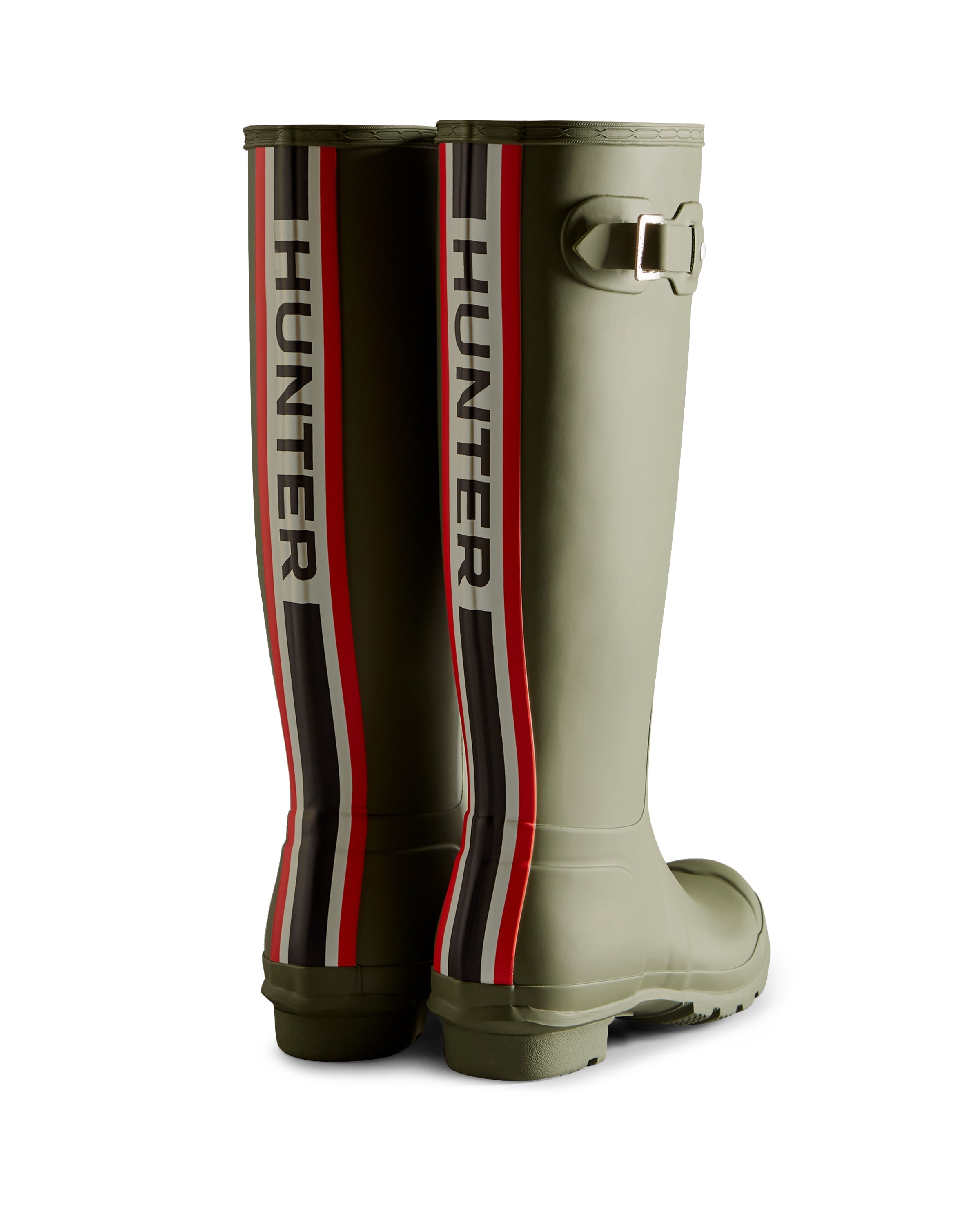 Green tall hunter boots deals