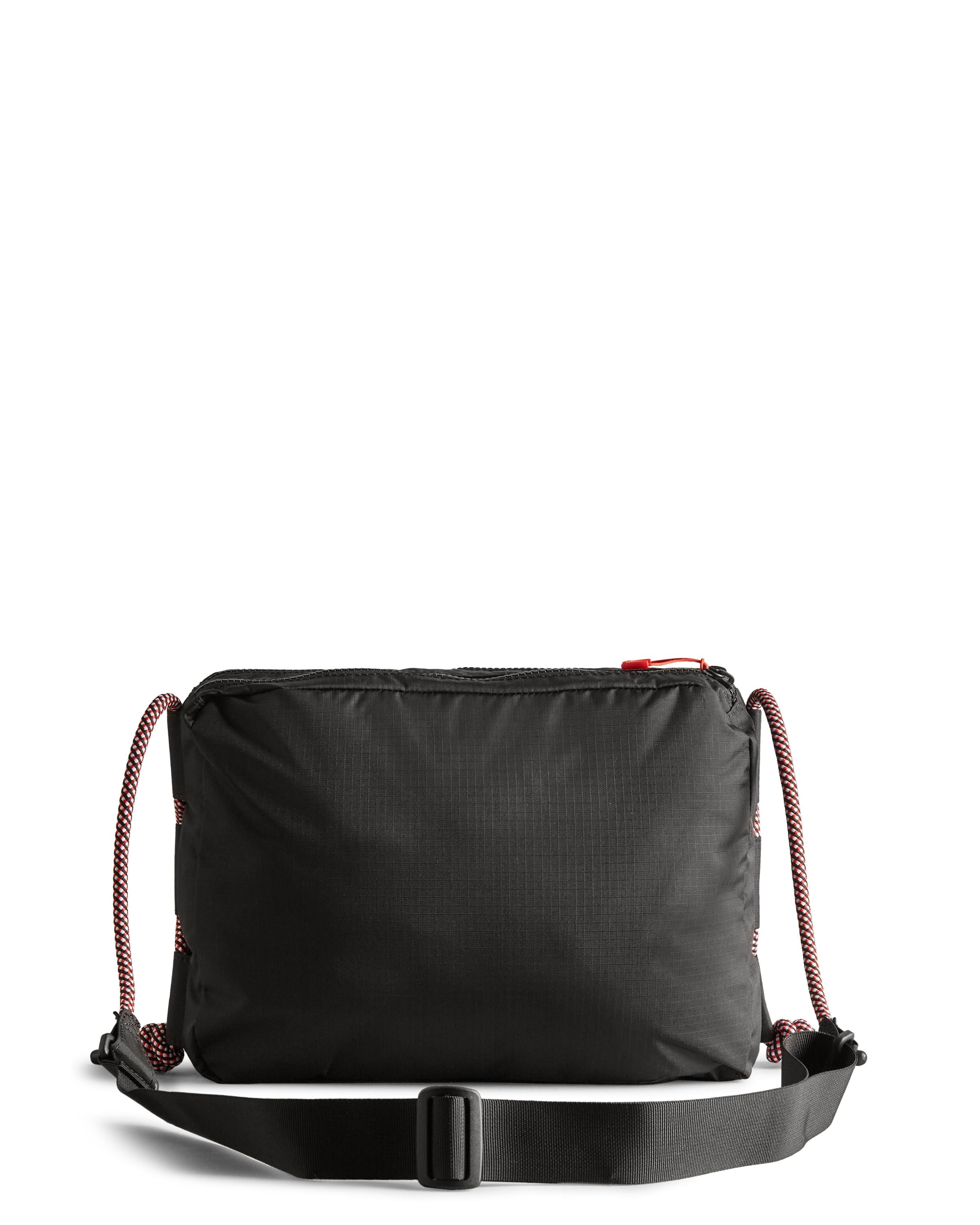 Travel Ripstop Recycled Nylon Sacoche - Black/Red Box Logo