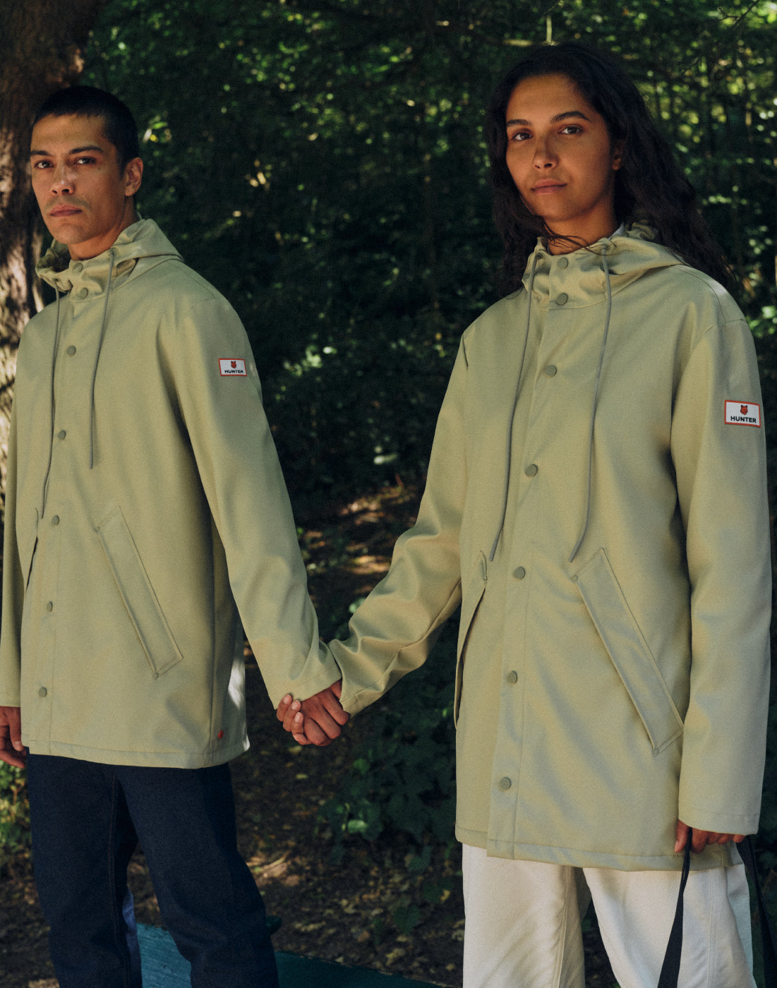 メゾン キツネ x ハンター レイン ジャケット - ストーンベージュ