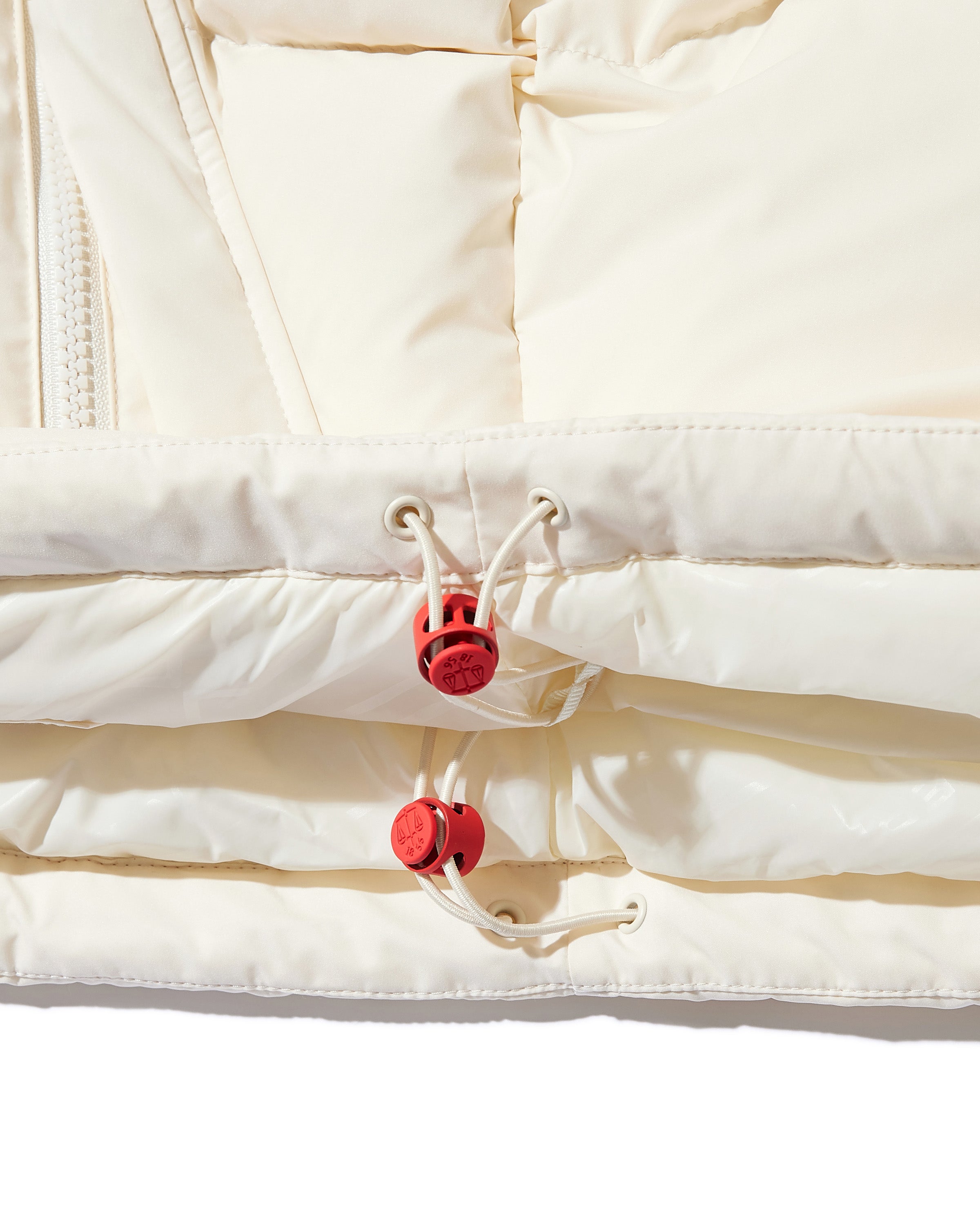 レディース イン／アウト パファー ダウン ジャケット - アイボリー