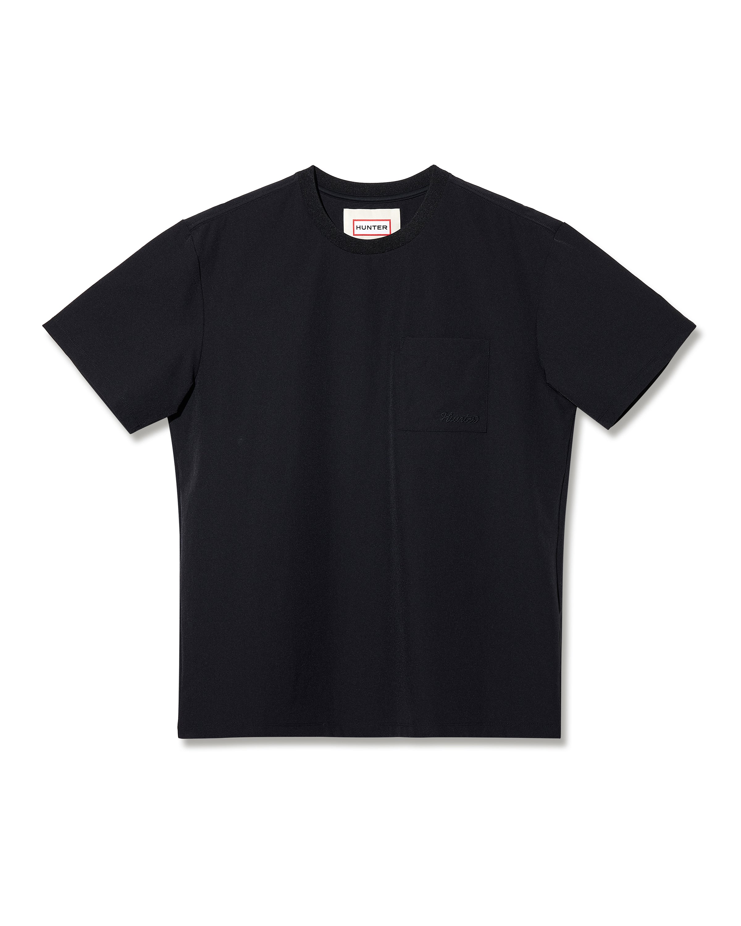 ボディハンター Tシャツ ブラック メンズ ウーブン ポケット ティーシャツ - ブラック