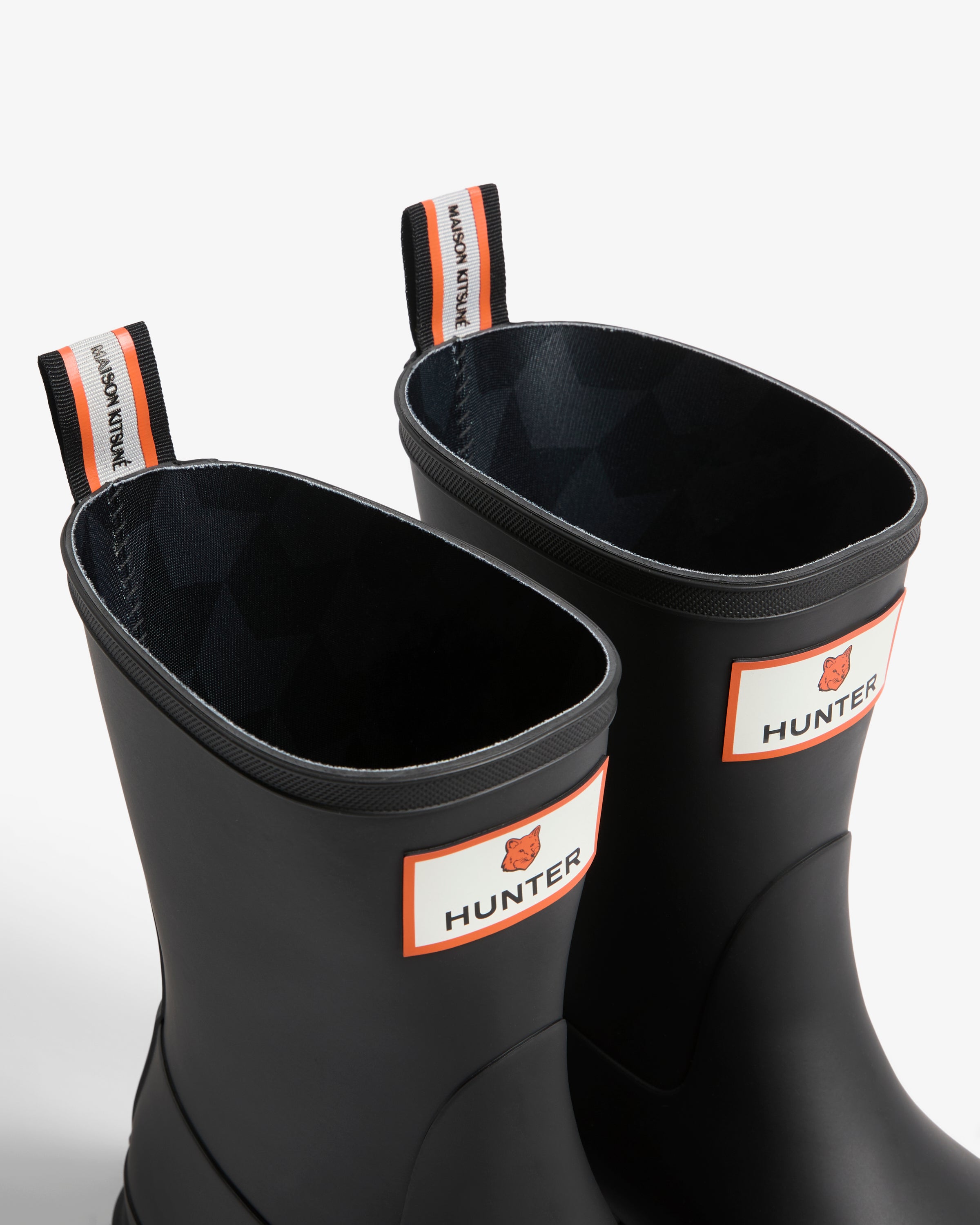 メゾン キツネ x ハンター ユニセックス ダウンポア ショート ブーツ