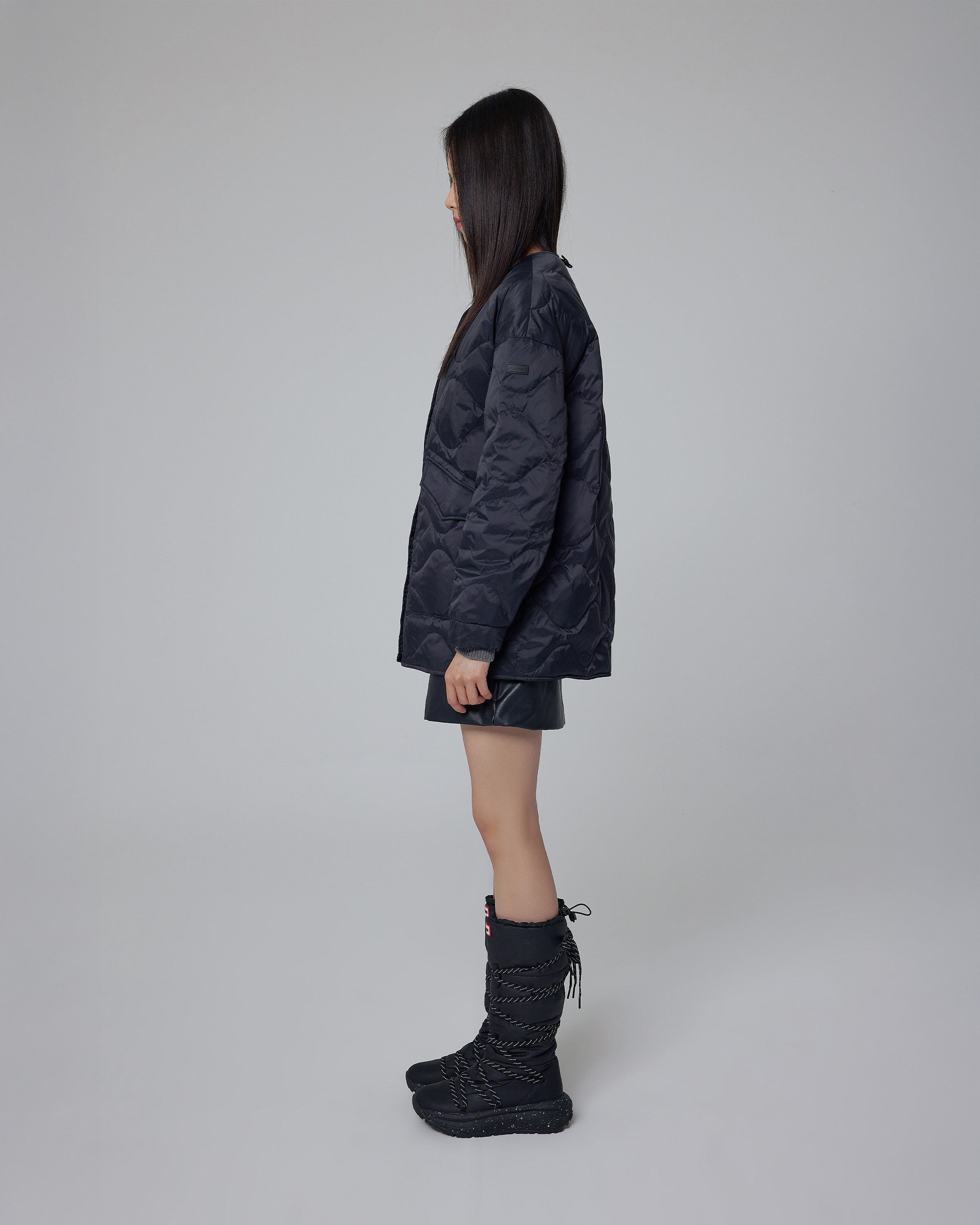 レディース エクスプローラー キルテッド ダウン ジャケット - ブラック