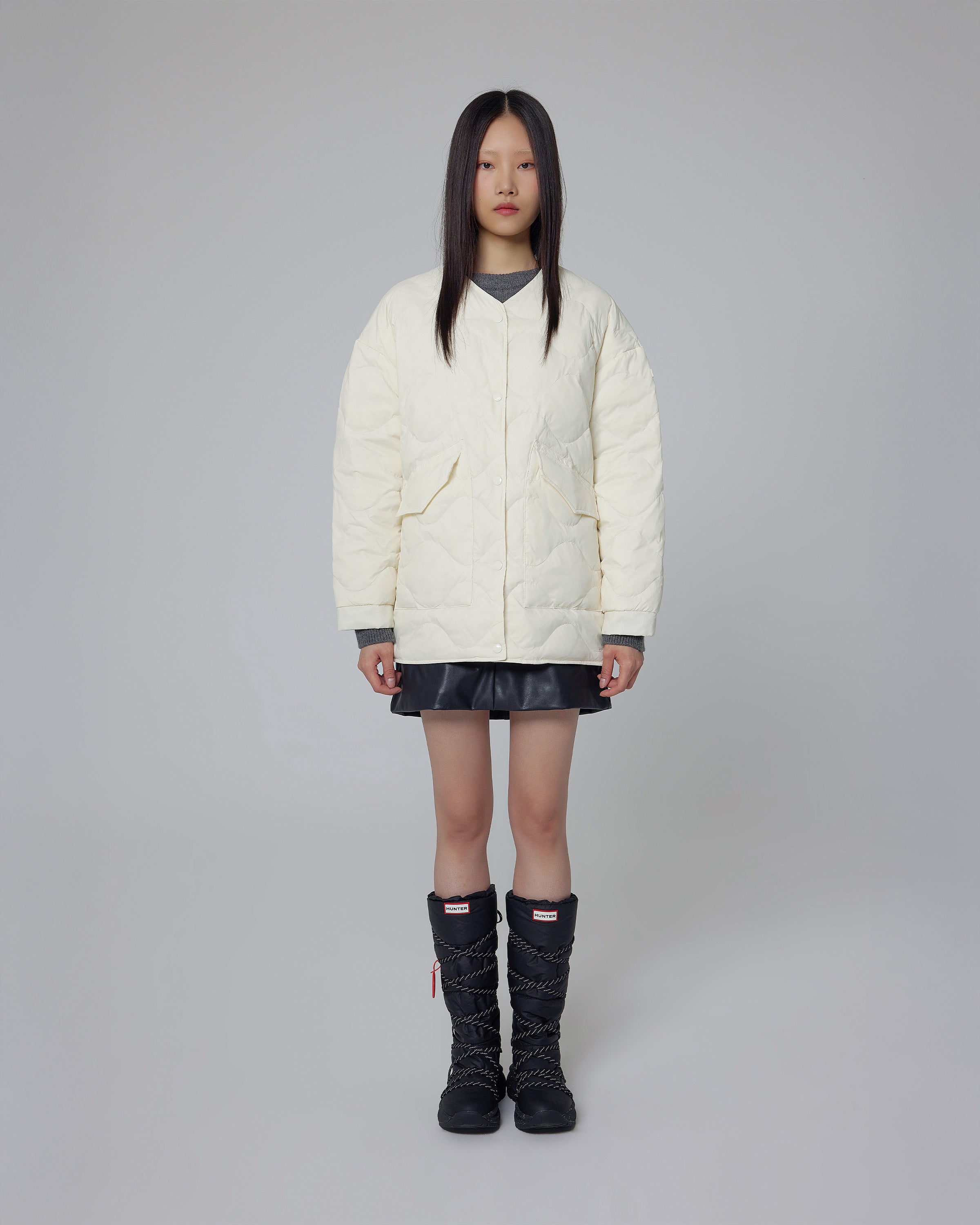 レディース エクスプローラー キルテッド ダウン ジャケット - アイボリー