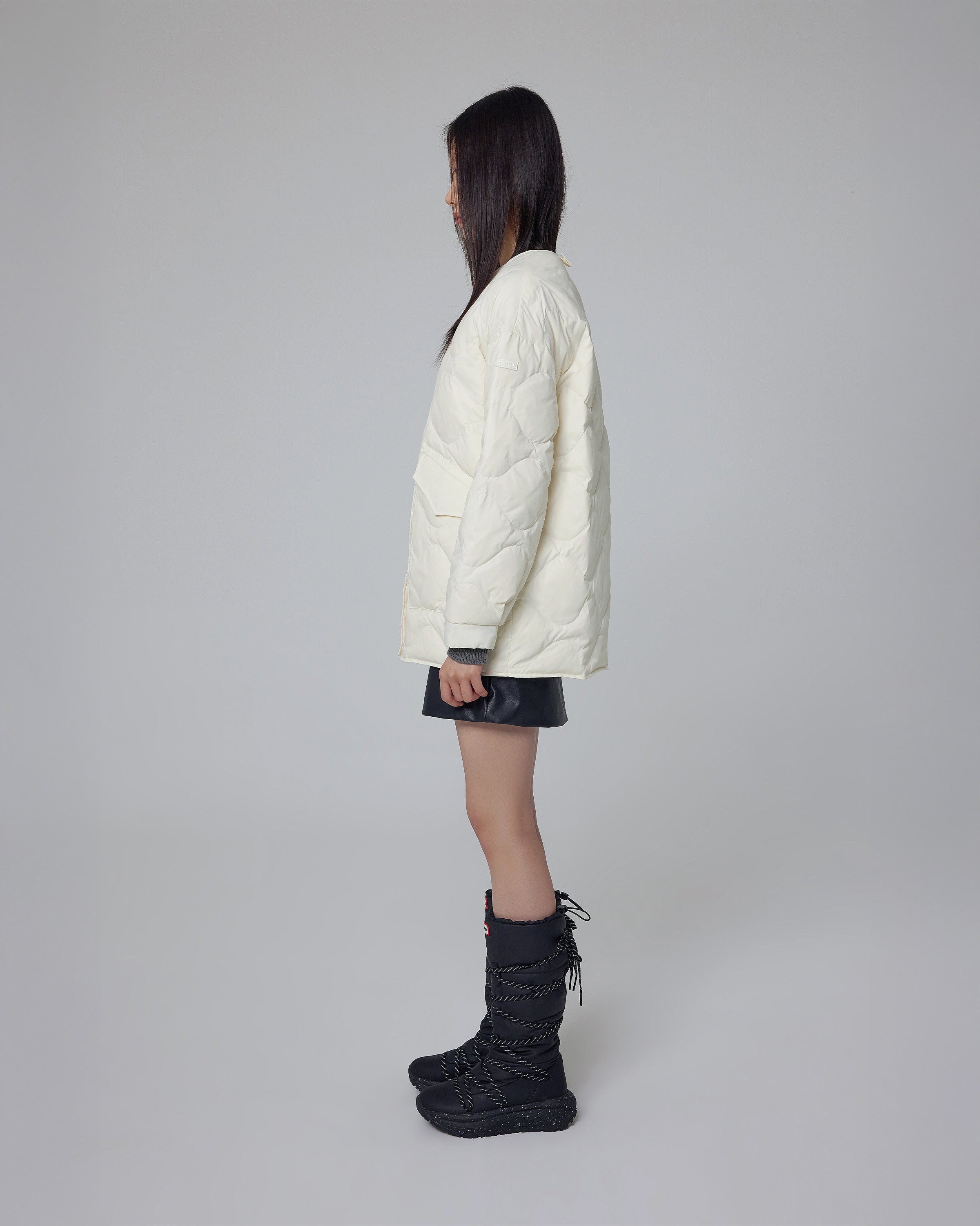 レディース エクスプローラー キルテッド ダウン ジャケット - アイボリー