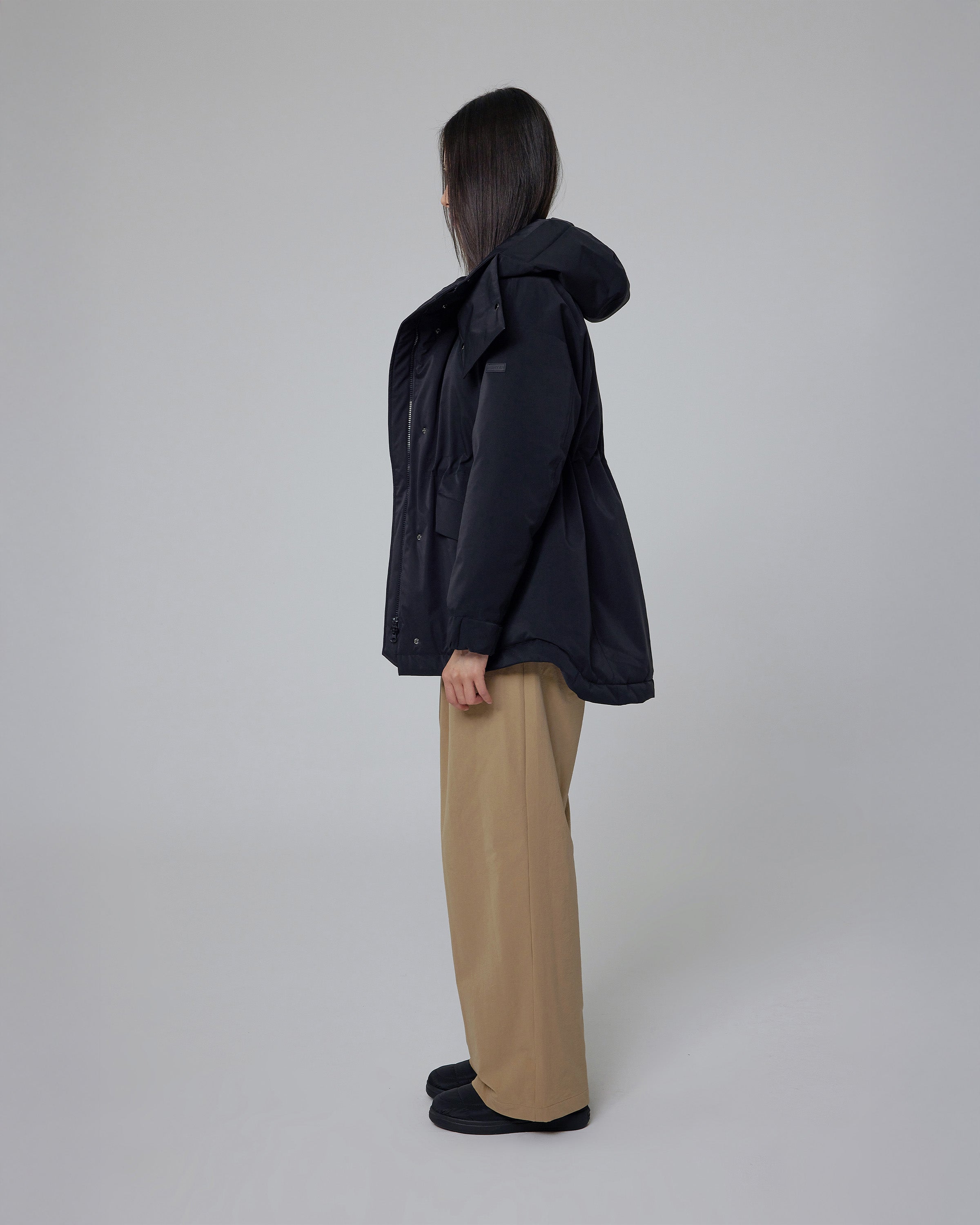 レディース グロウ フーディ ダウン ジャケット - ブラック