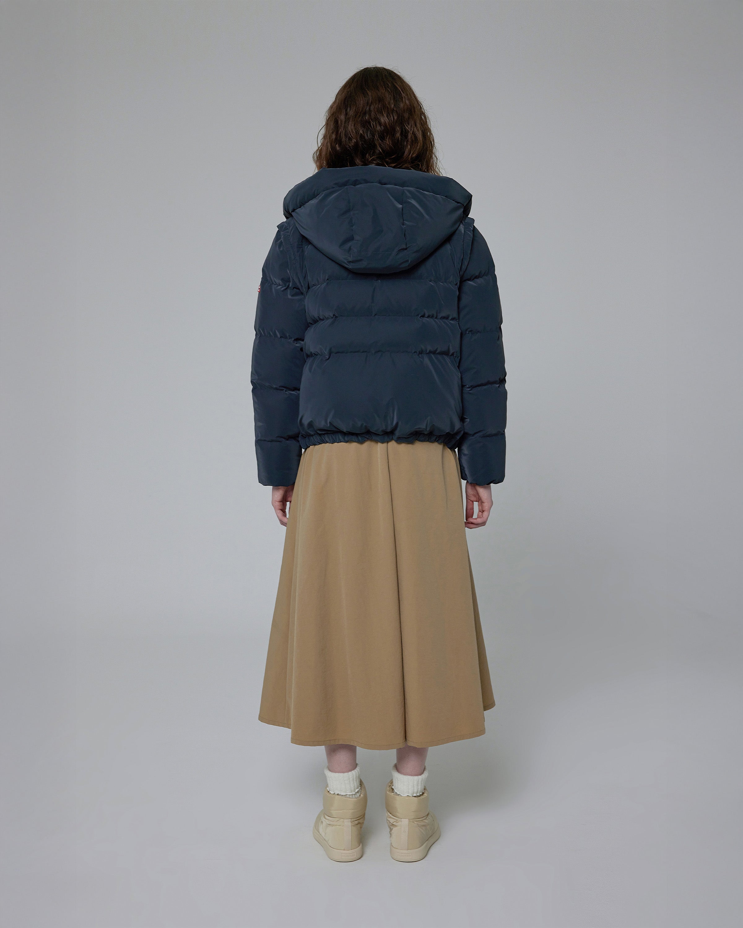 レディース グロウ 2イン1 ダウン ジャケット - ディープネイビー