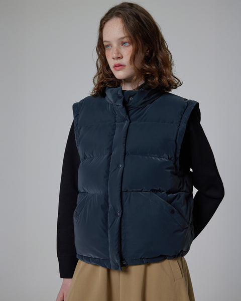 ダウン　紺110 レディース グロウ 2イン1 ダウン ジャケット - ディープネイビー