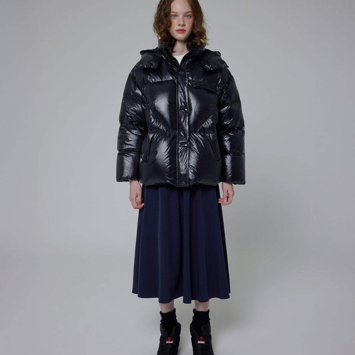 レディース イントレピッド ミドル ダウン ジャケット - ブラック