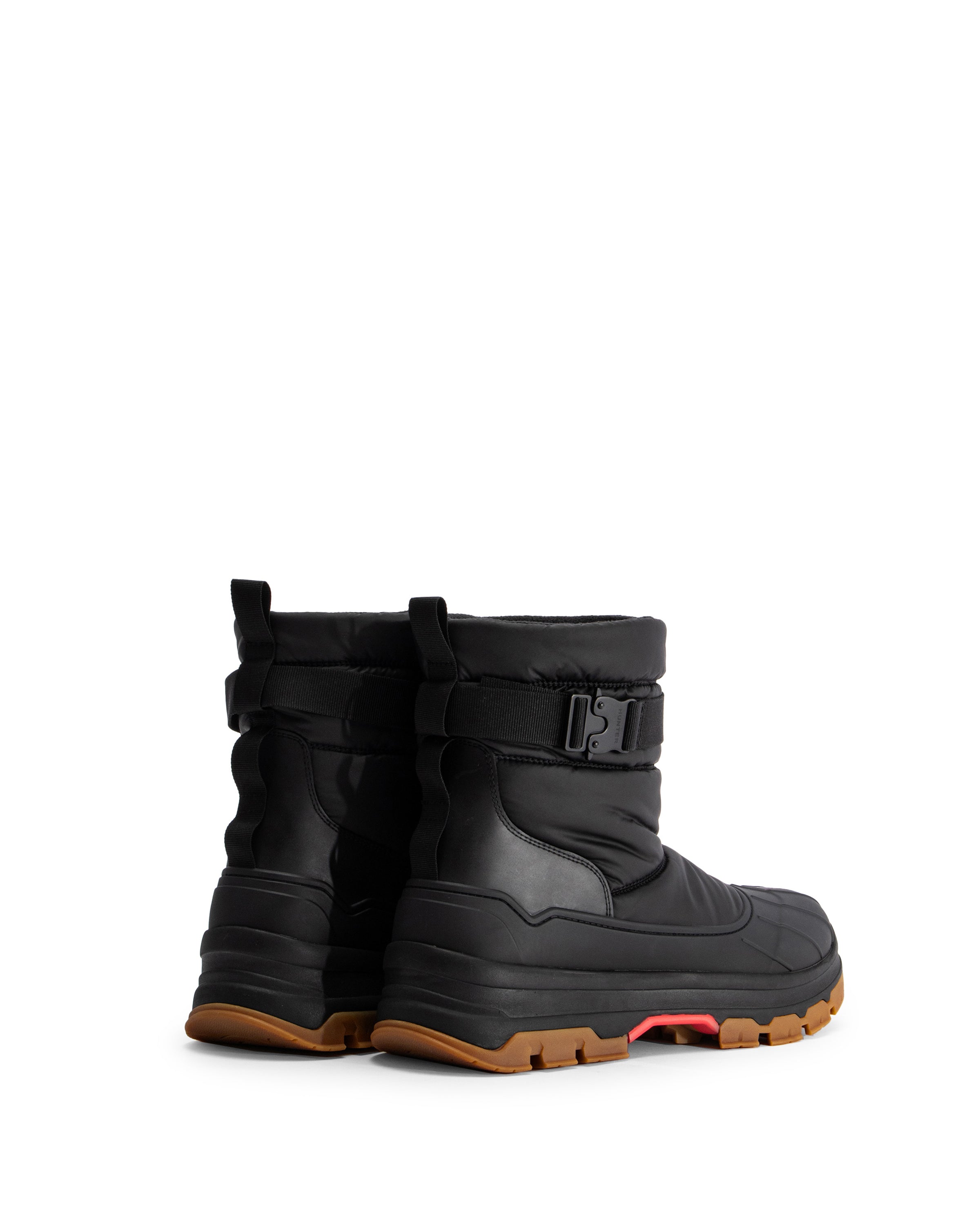 メンズ イントレピッド バックル ショート スノーブーツ - ブラック  