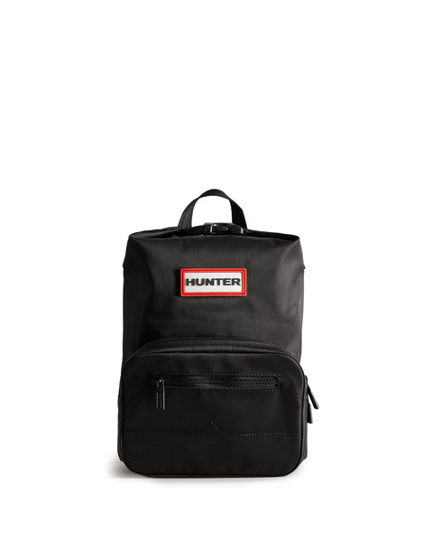 Mini Nylon Pioneer Top Clip Backpack - Black