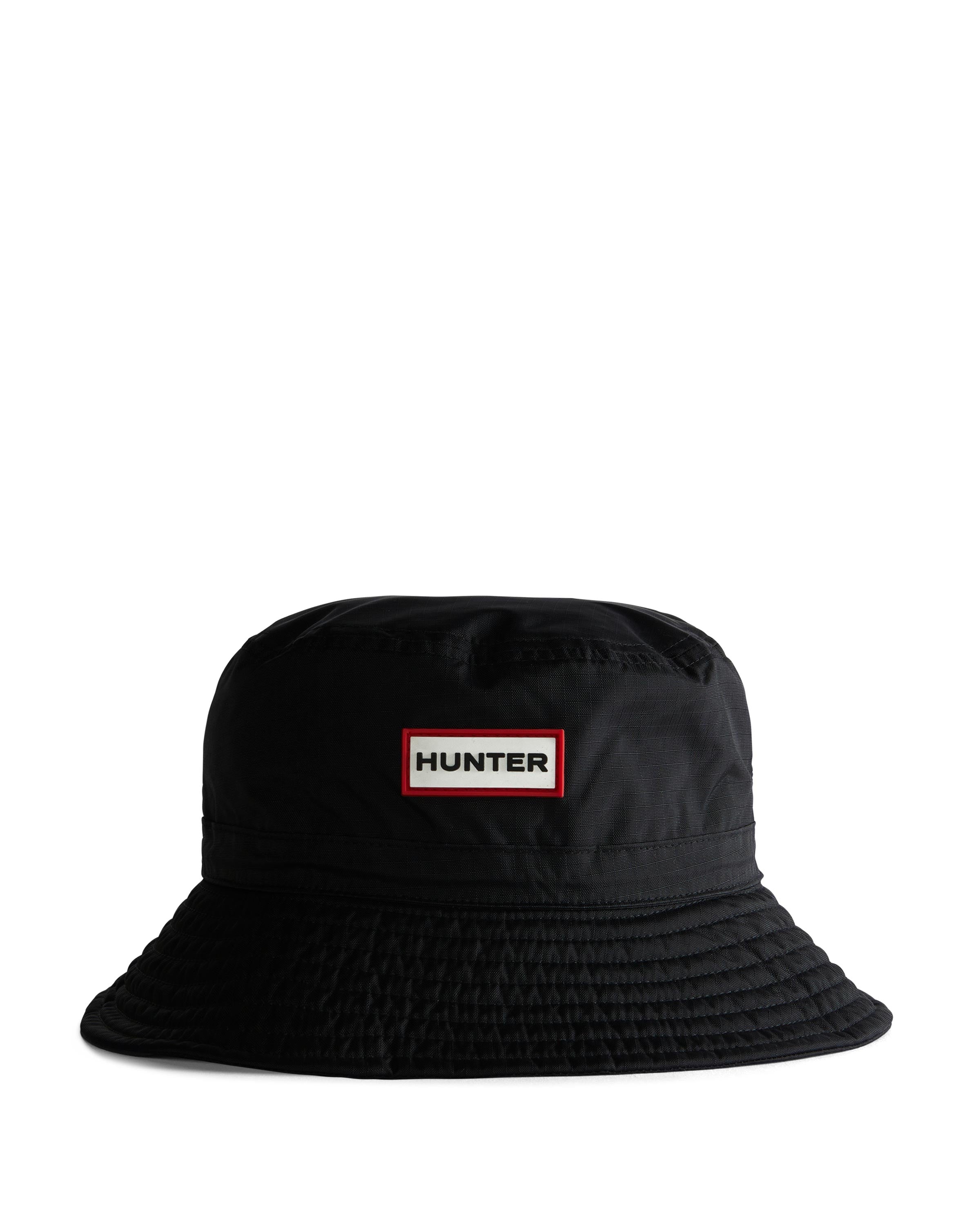 Nylon Packable Bucket Hat - Black